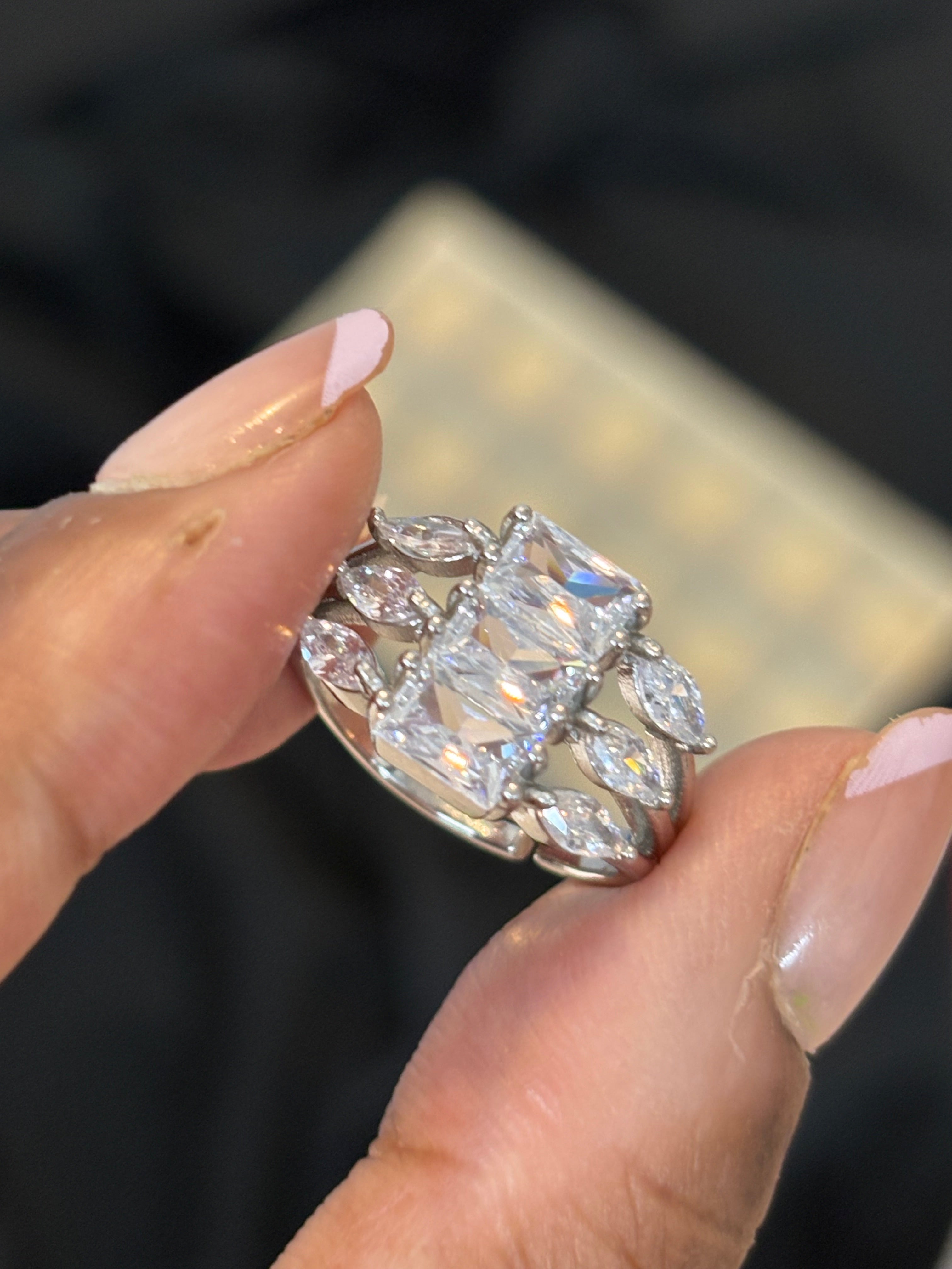 Radiant Vine Rings