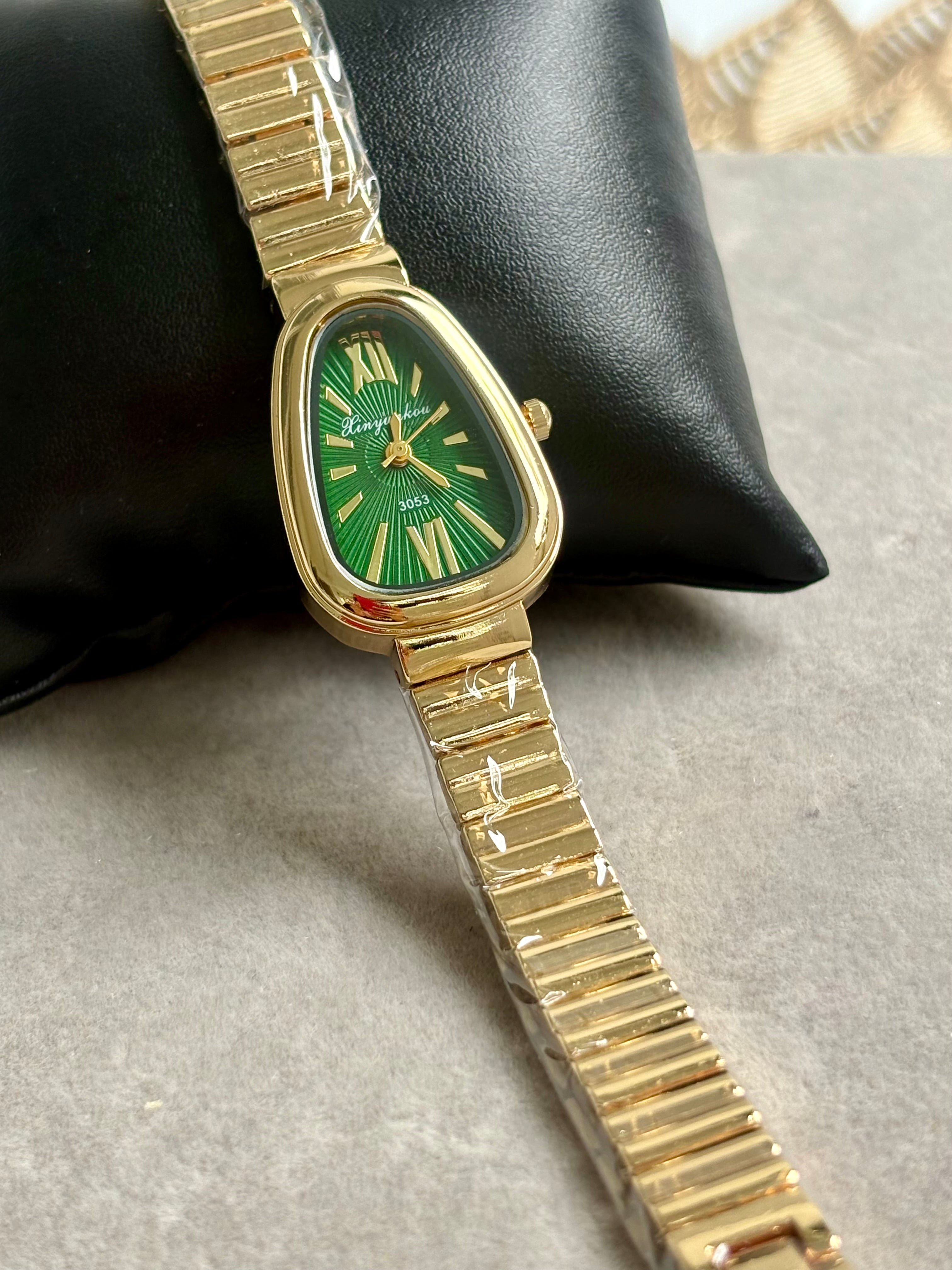 Roman Glow Watch - Green dial