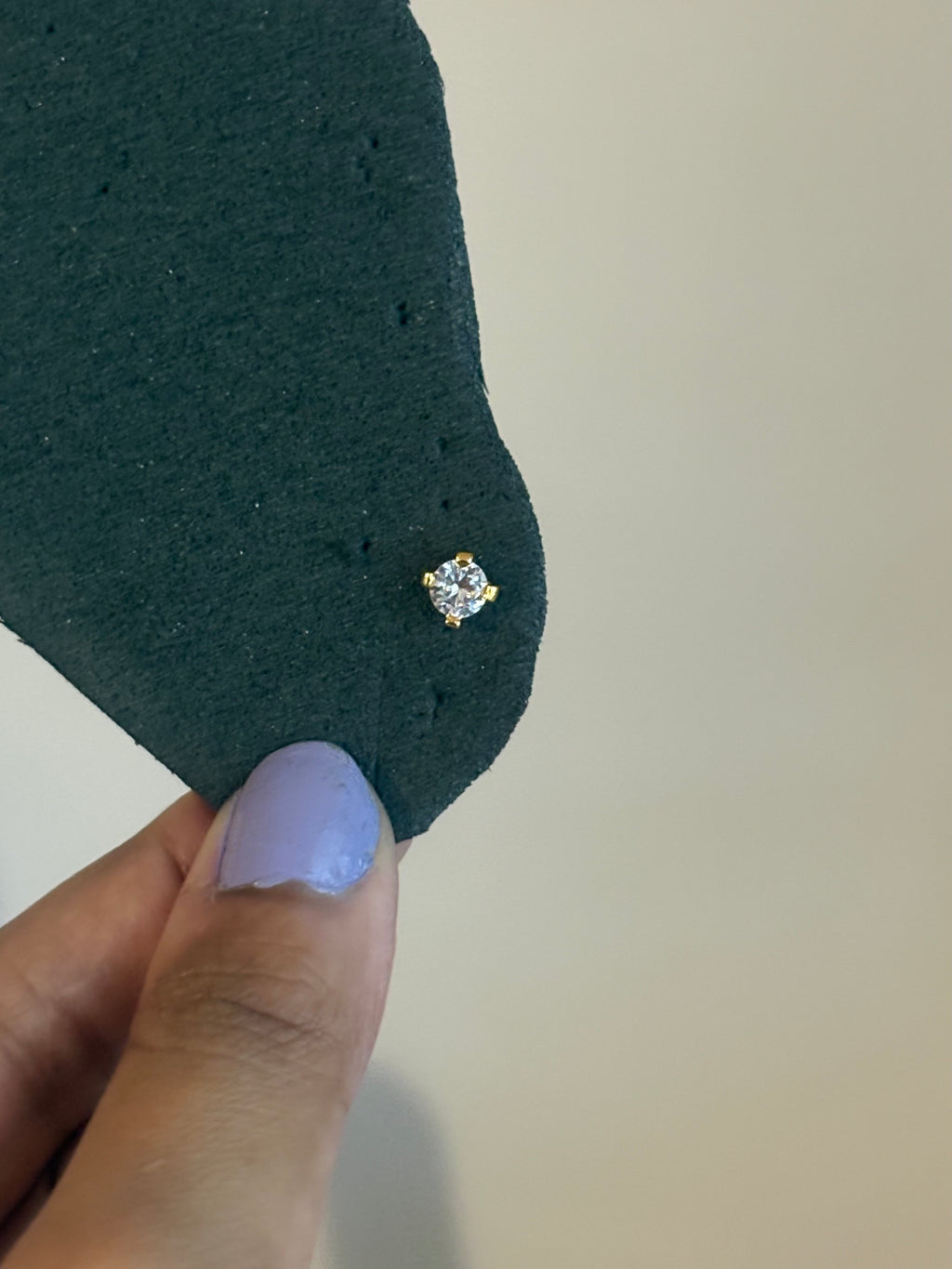 Single Solitaire Ball Back Studs