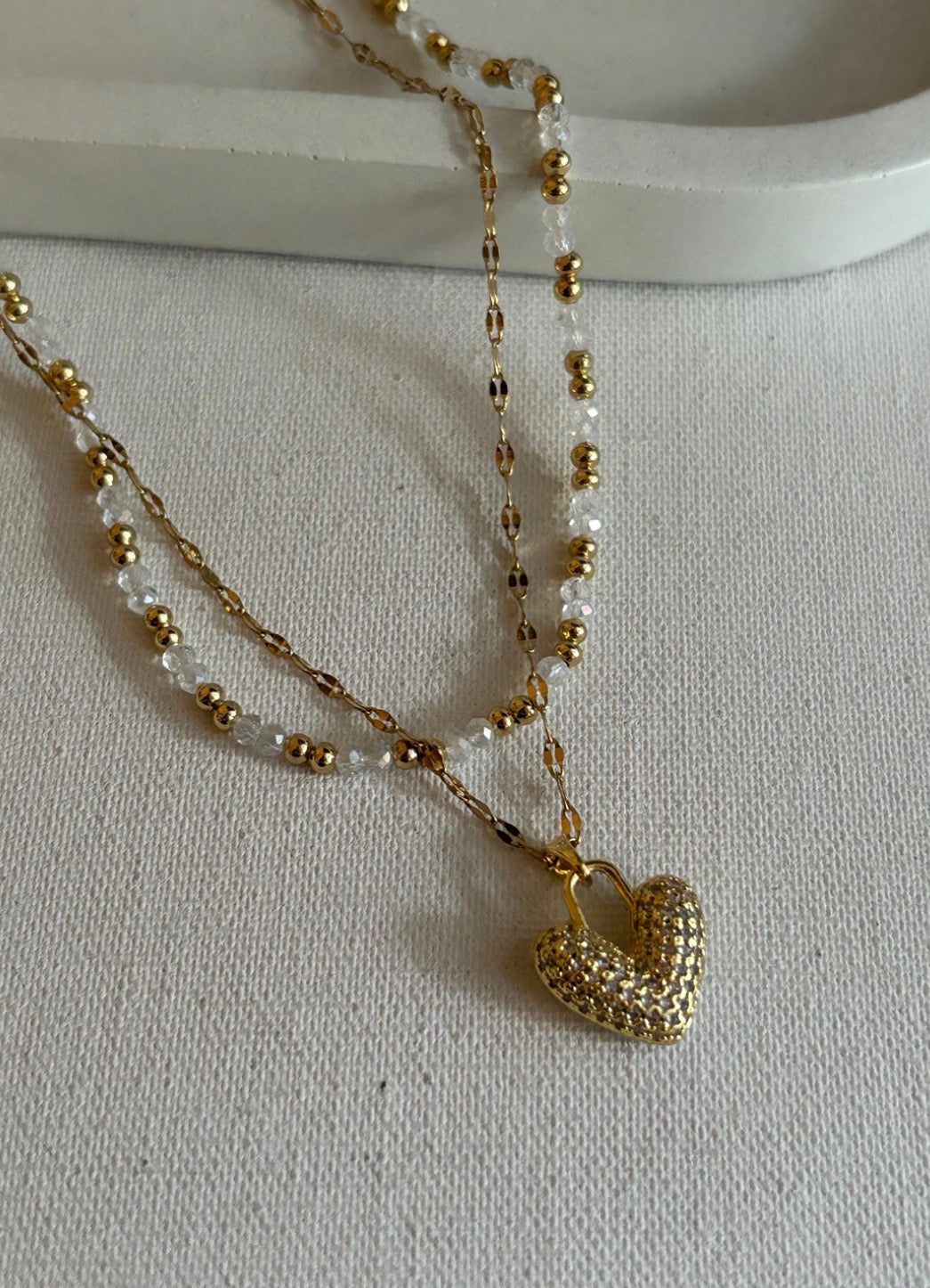 Pave Heart Necklace