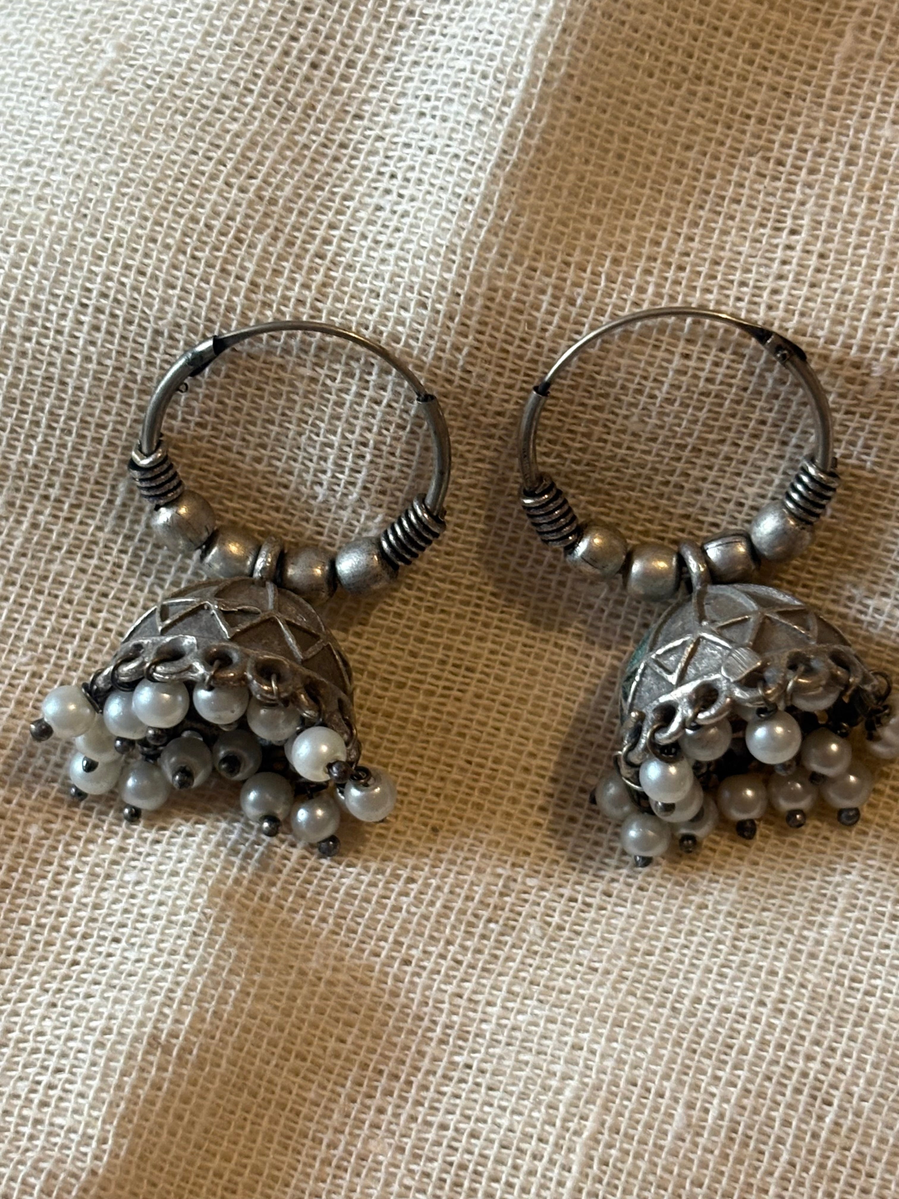 Boho Pearl Jhumkas