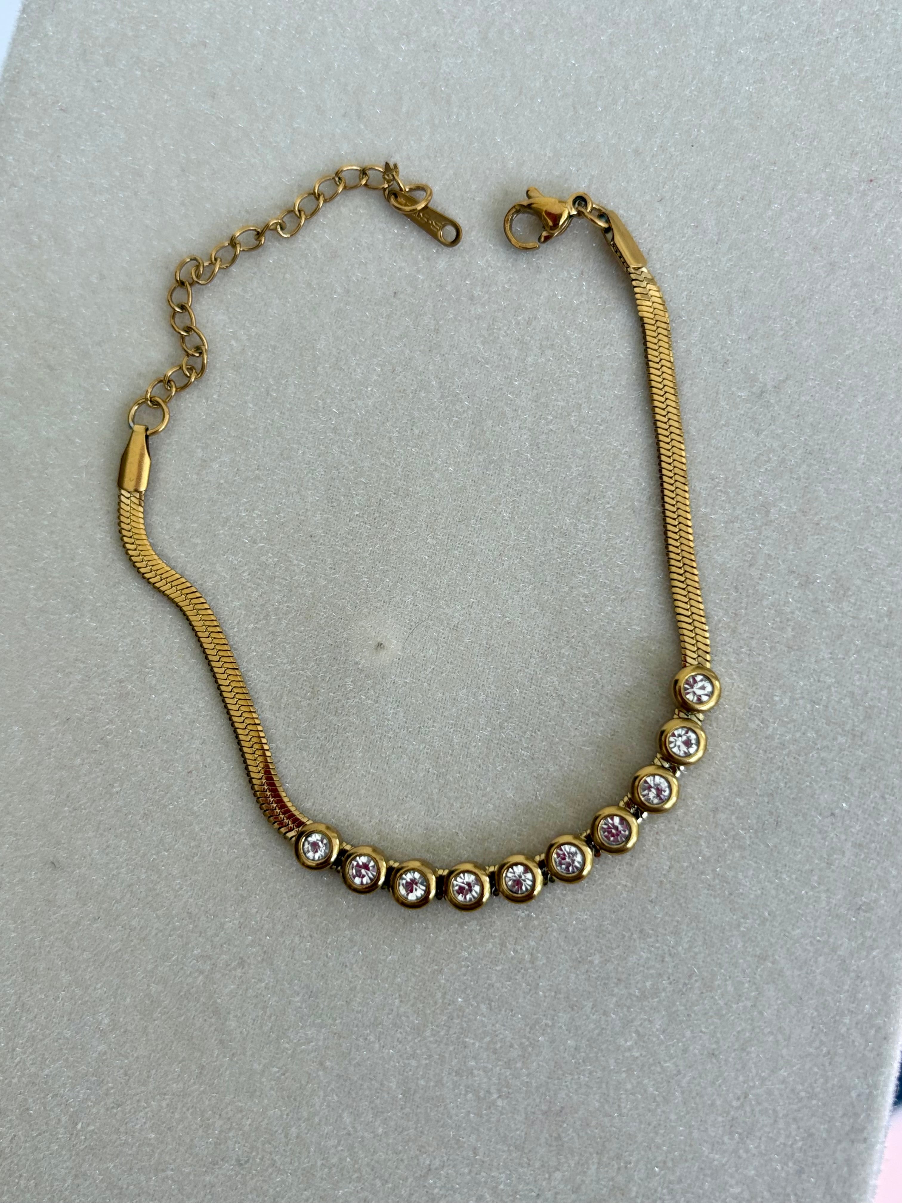 Bejewelled Snake Bracelet