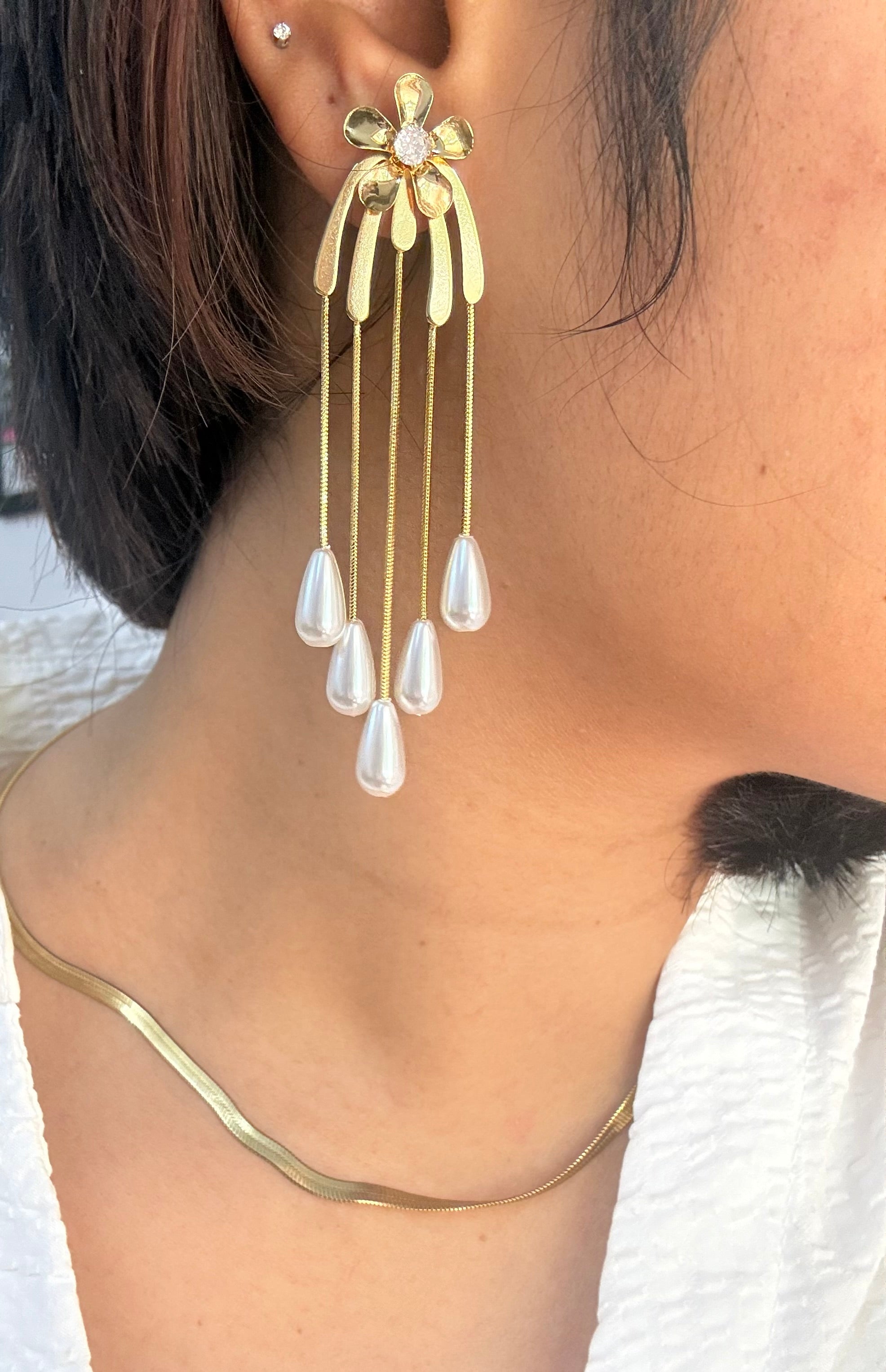 Pearl Cascade Earrings