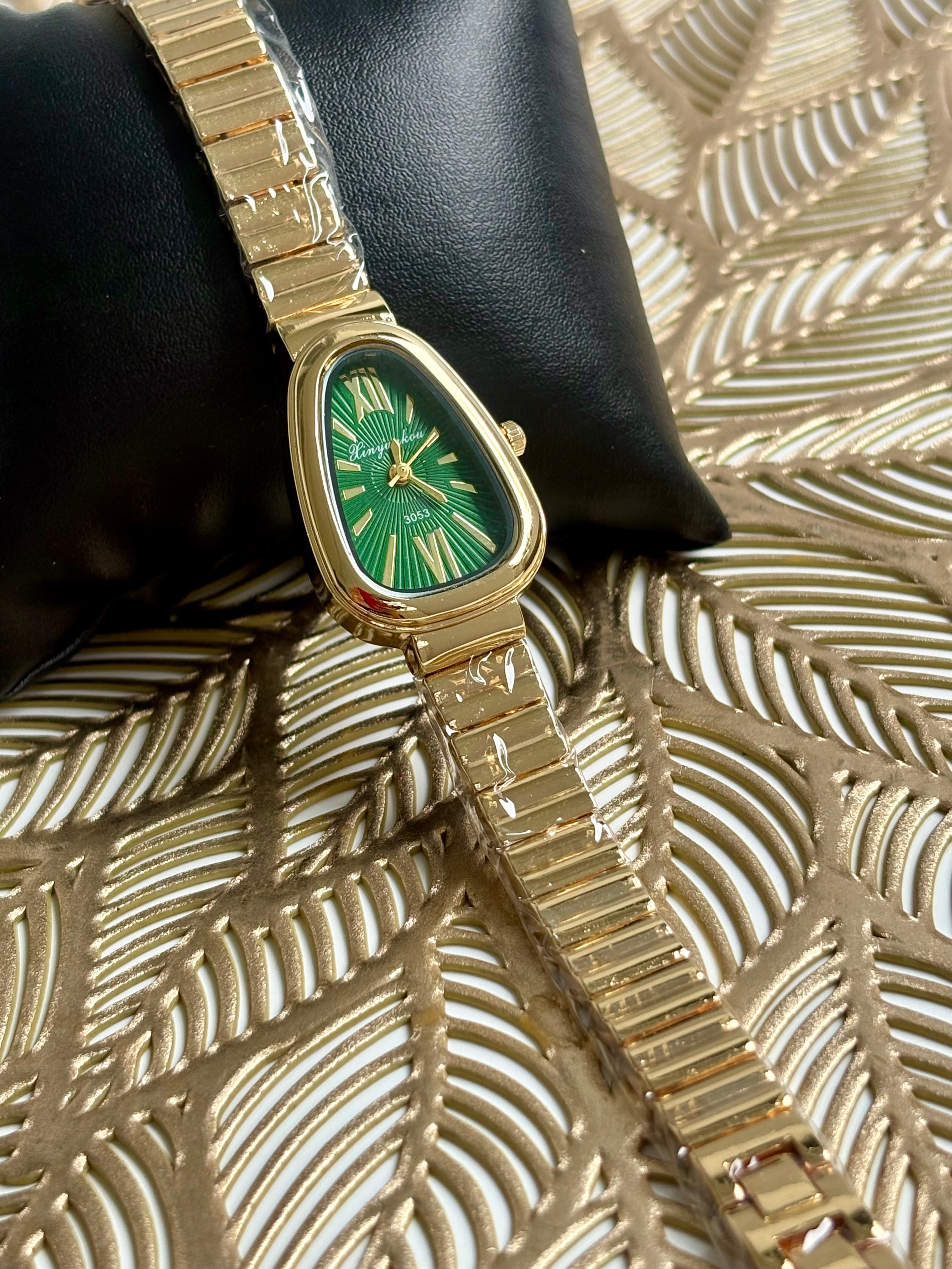 Roman Glow Watch - Green dial