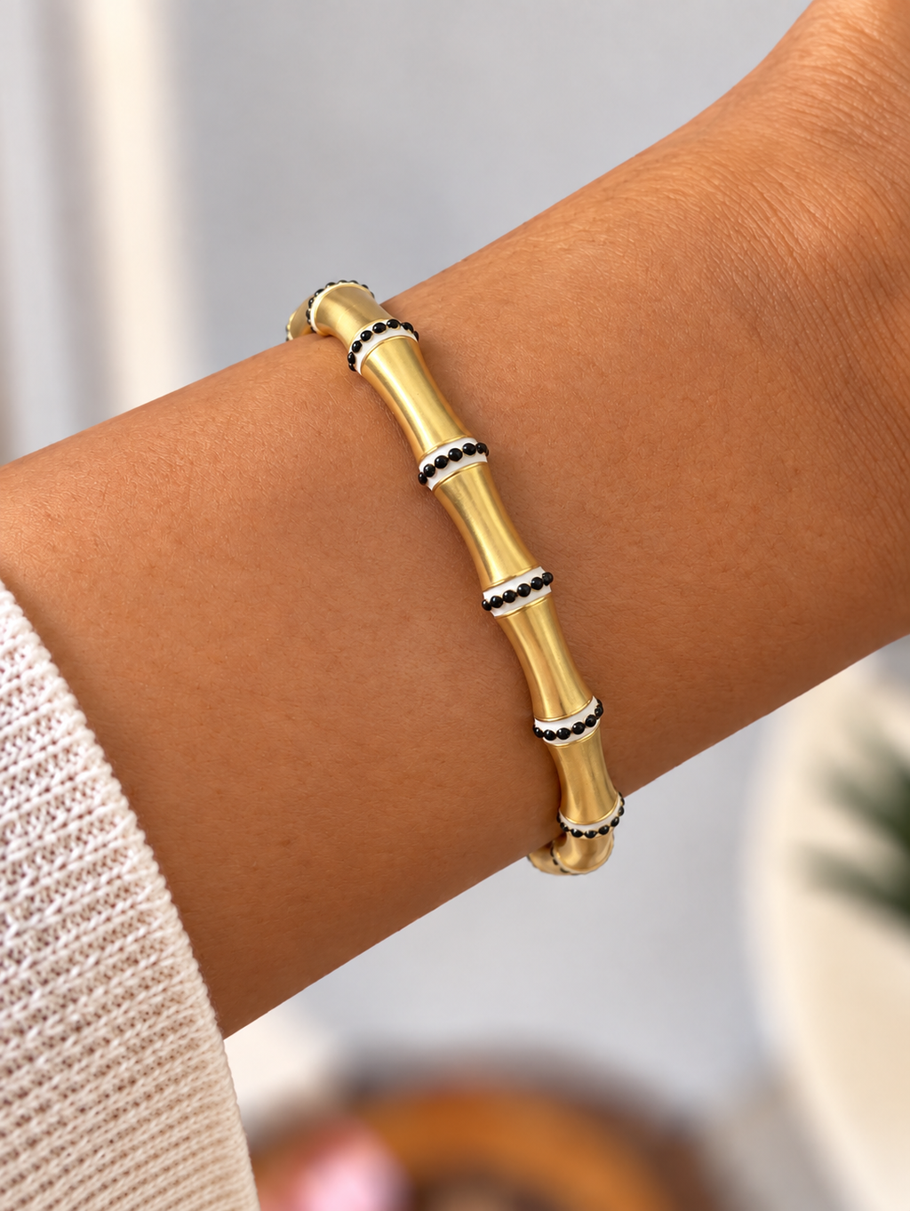 Onyx Bamboo Kada
