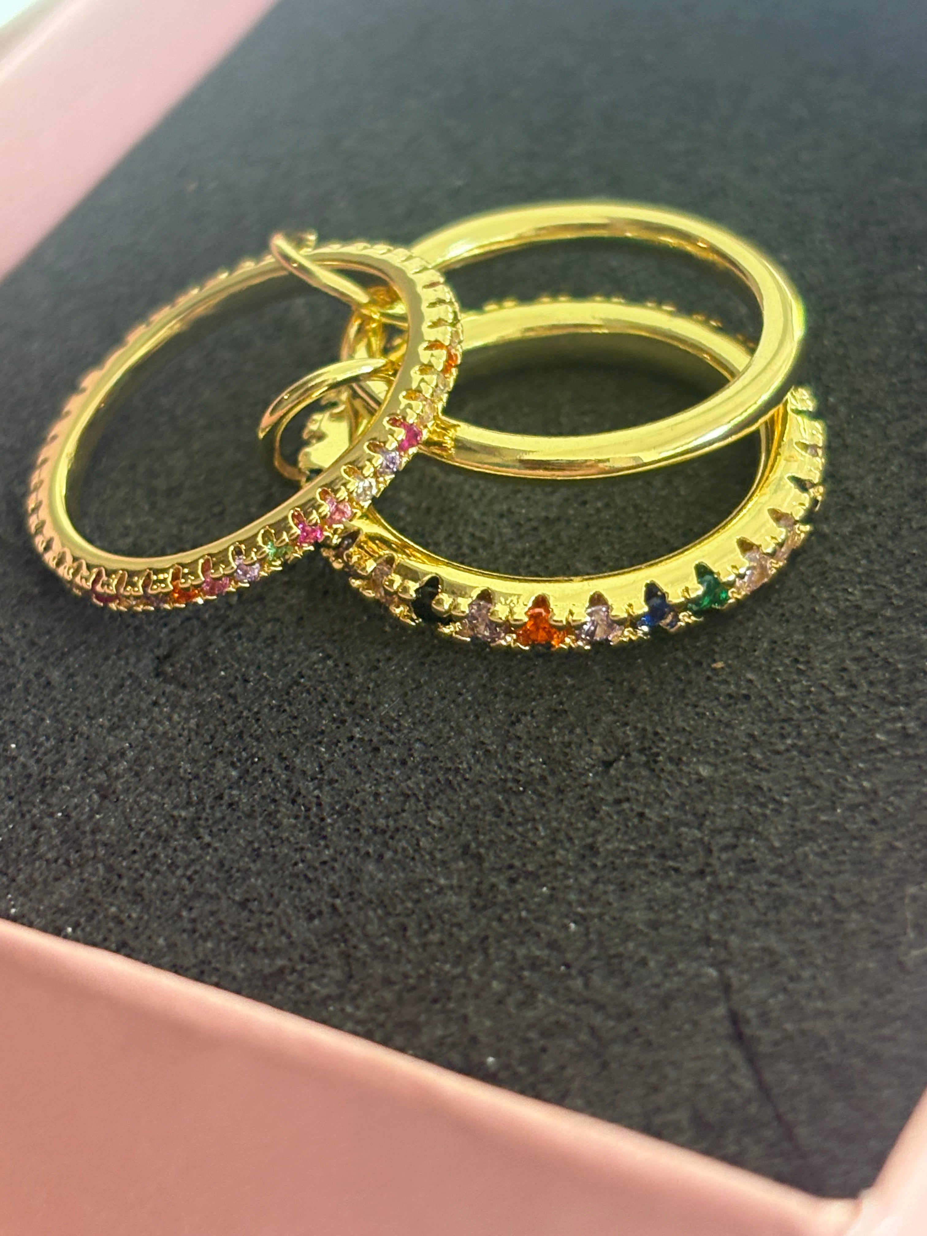 Lumiere Stackable Ring in Multicolor