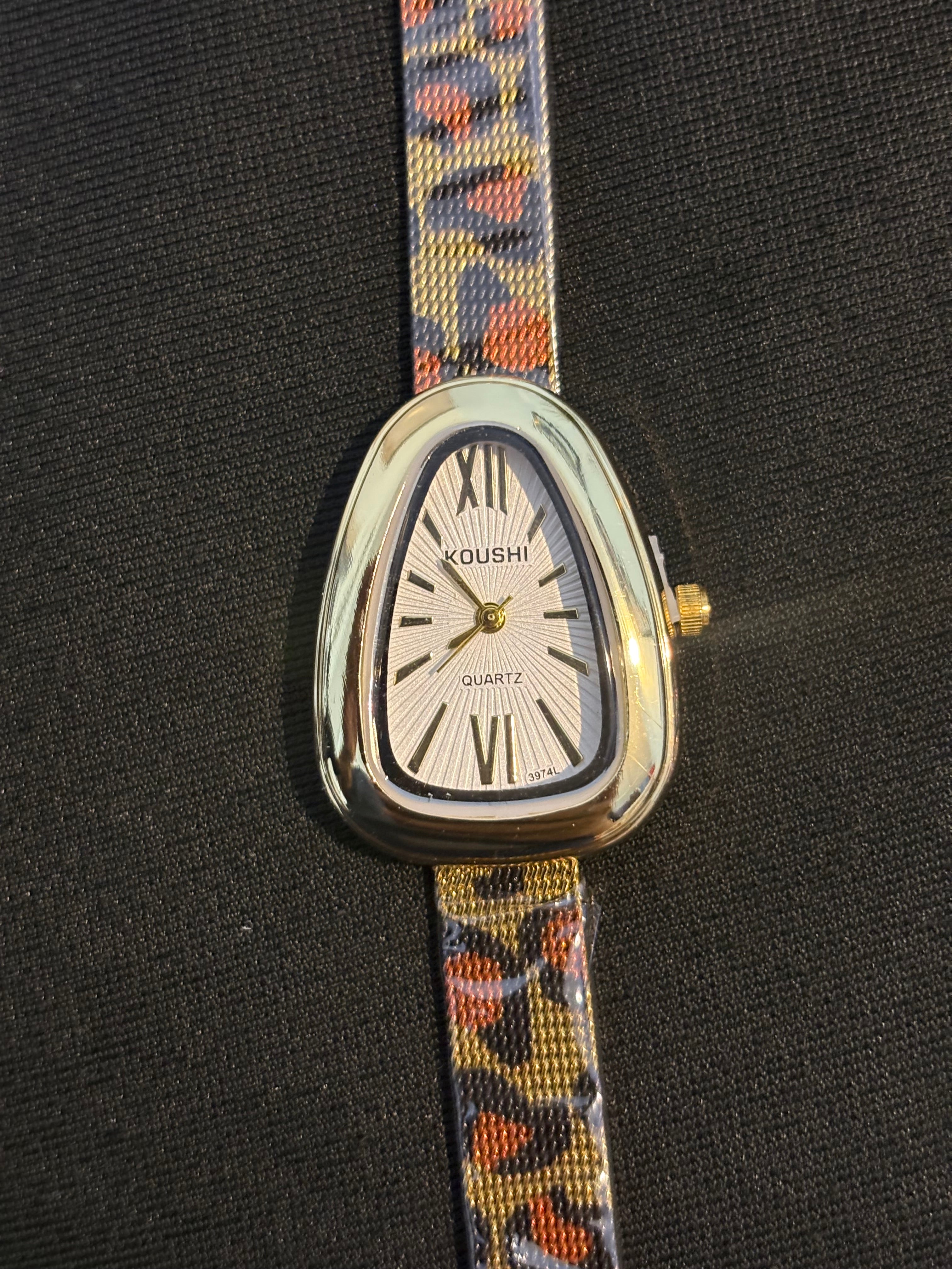 Ivory Leopard Watch