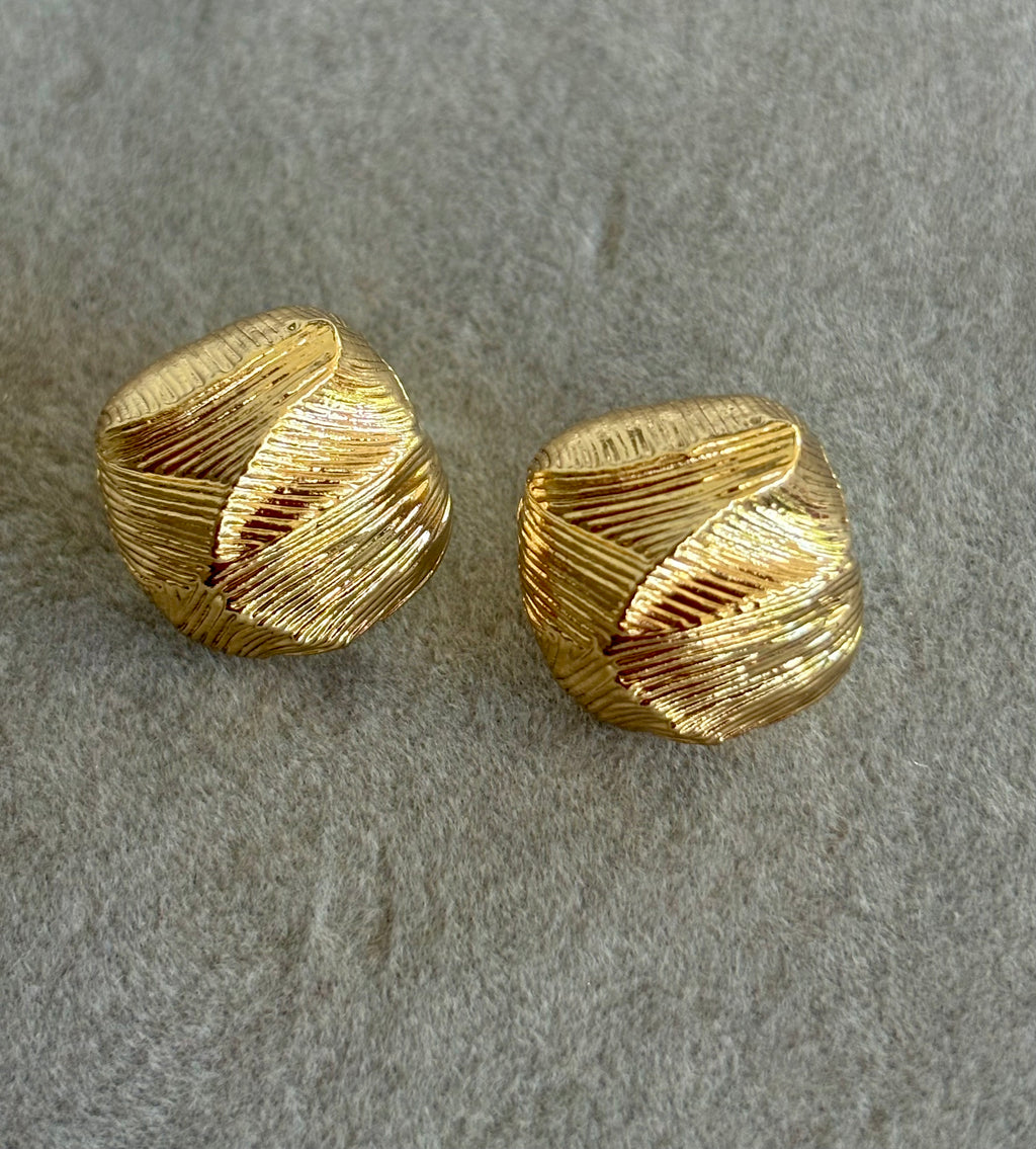 Golden Weave Studs