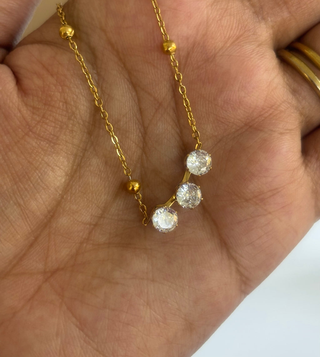 Moonlit Trio Necklace