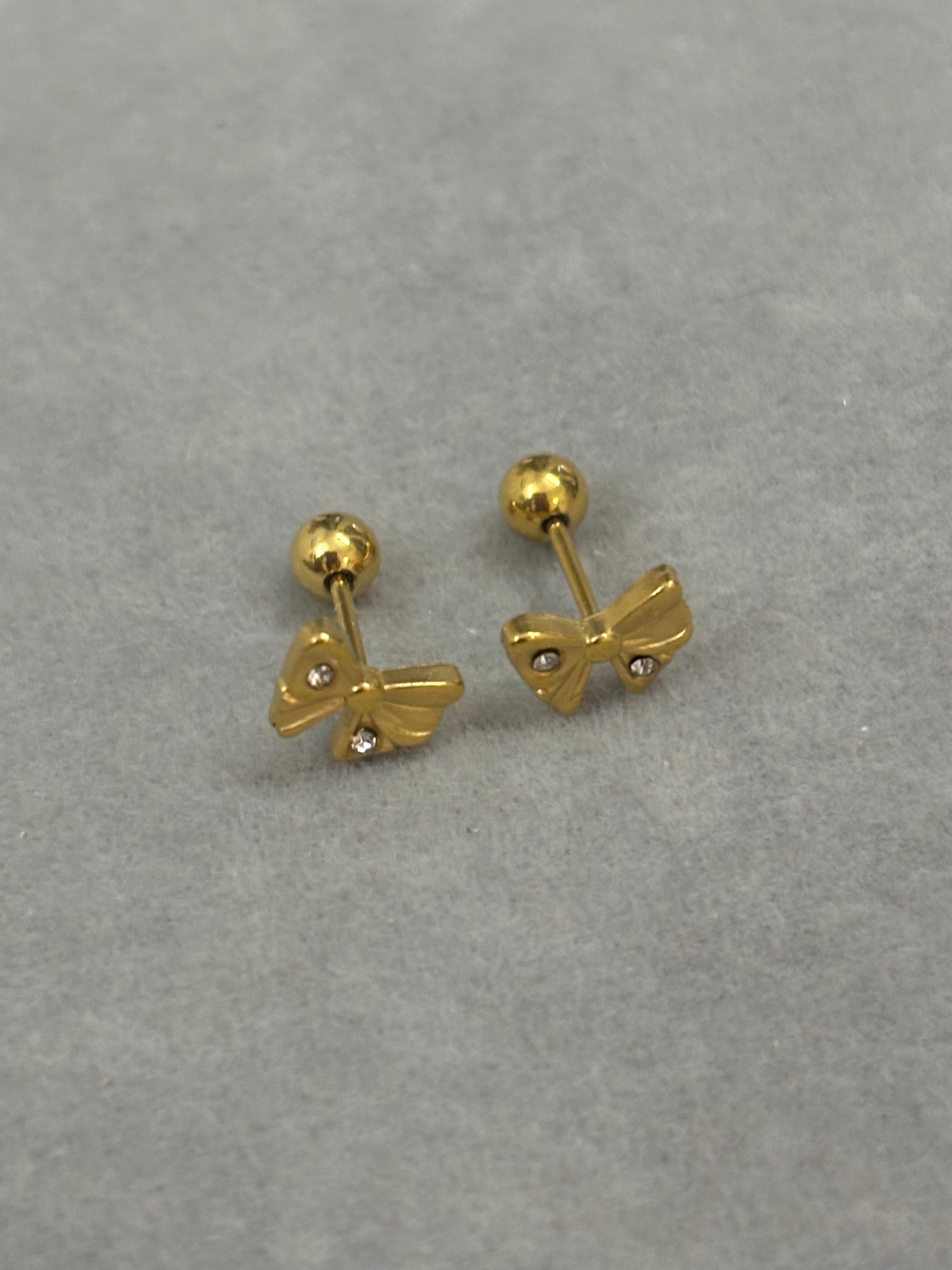 Pretty Bow Ball Back Studs