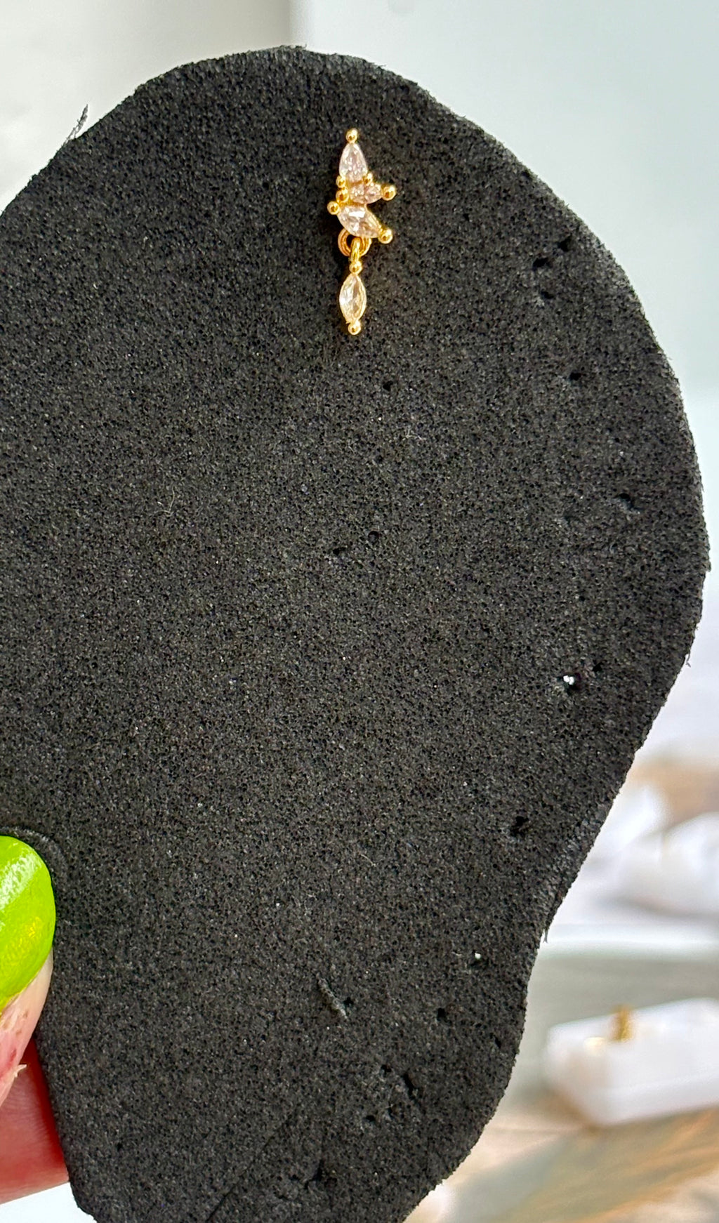 Dangling Marquise Ball Back Studs