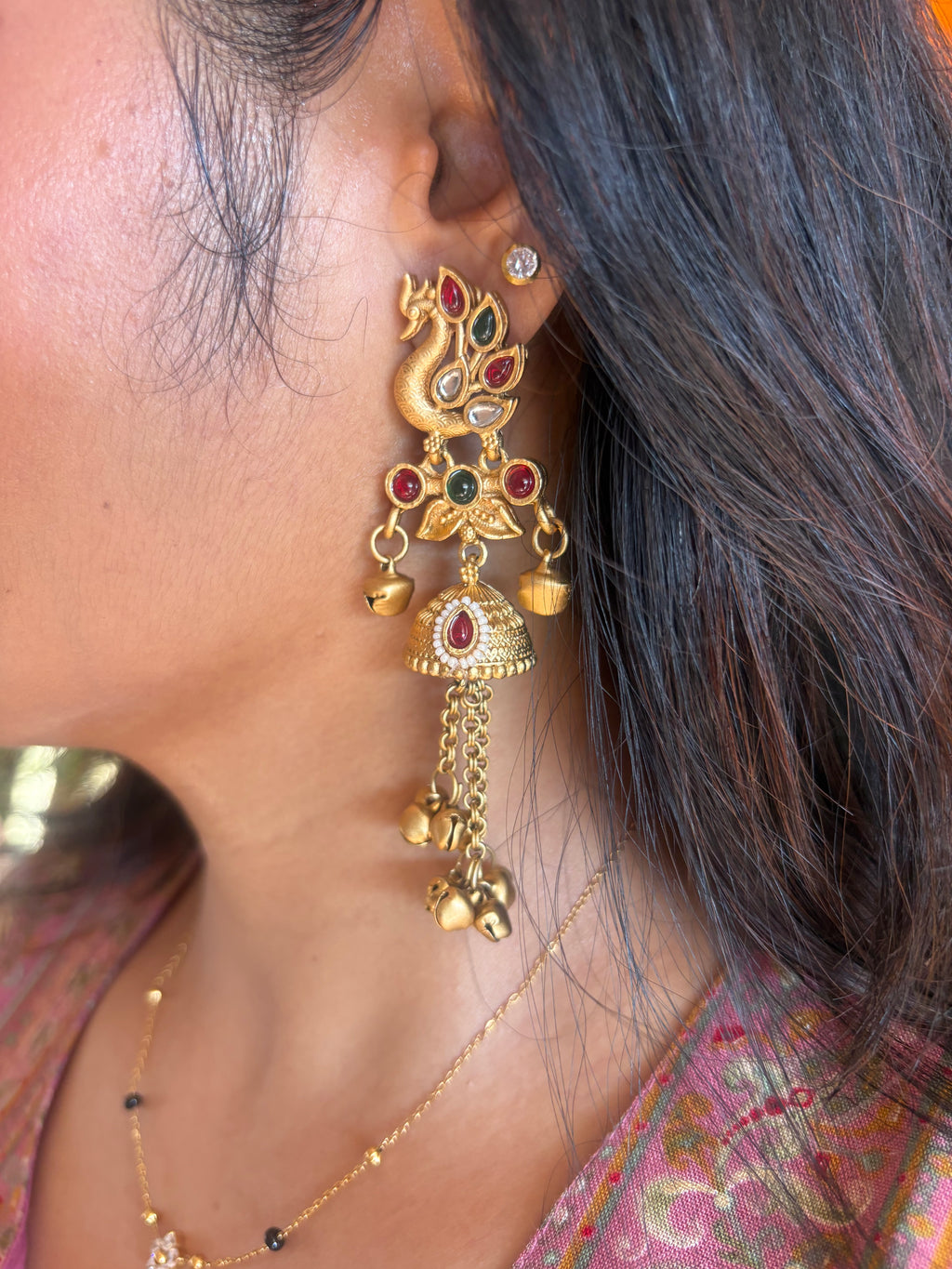 Morni Rajwada Jhumkas