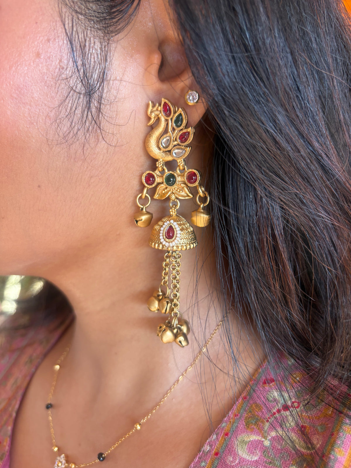 Morni Rajwada Jhumkas
