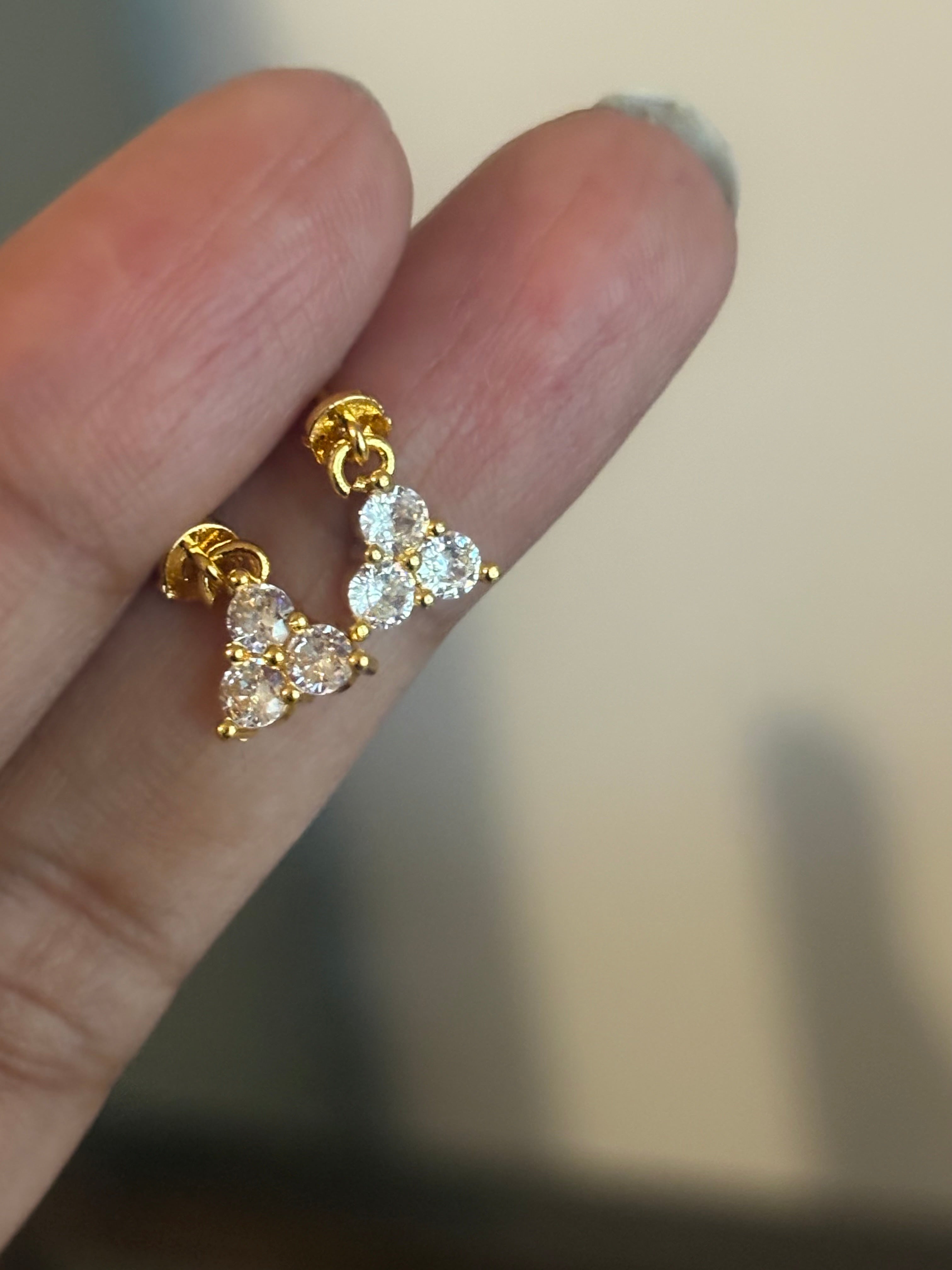 Crystal Bloom Ball Back Studs