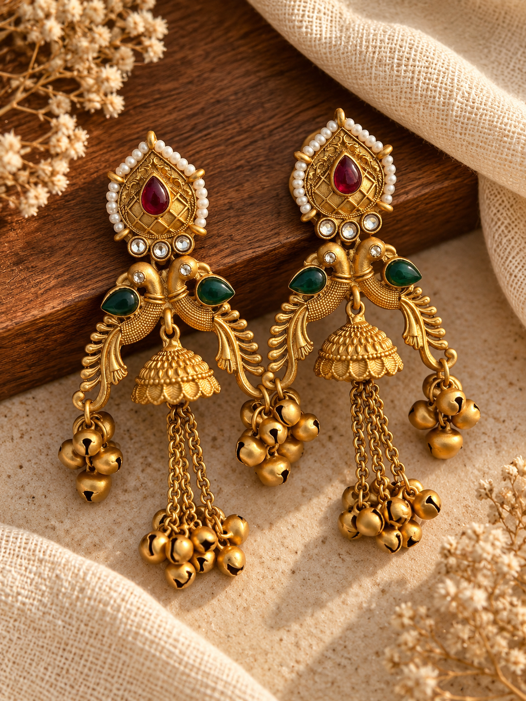 Mayurika Rajwada Jhumkas
