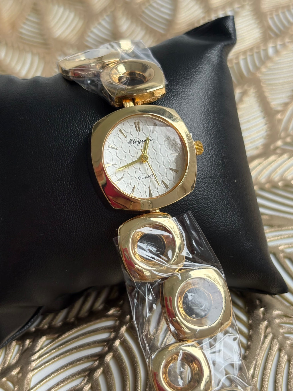 Golden Halo Watch - White Dial