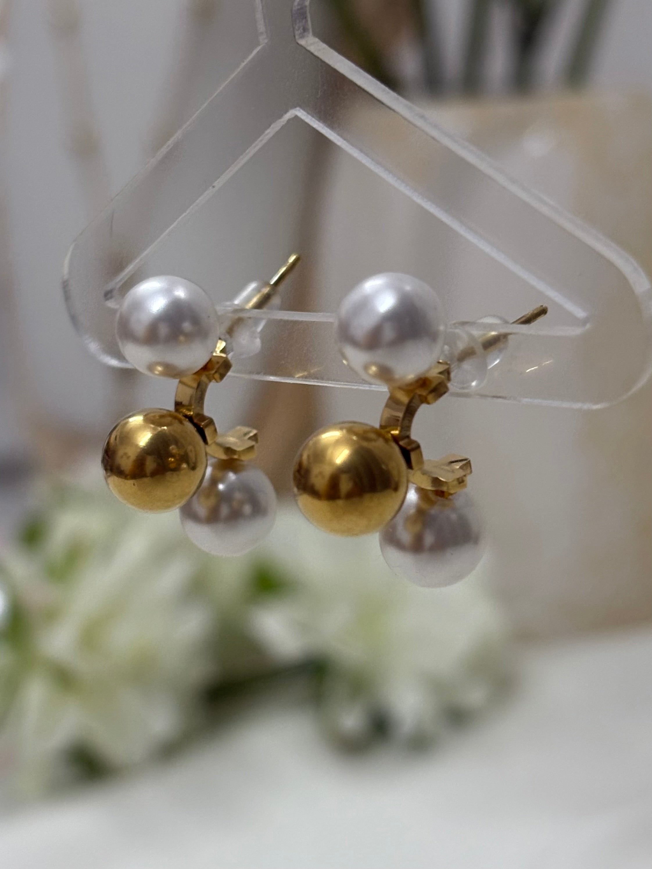 Duo Pearl Studs