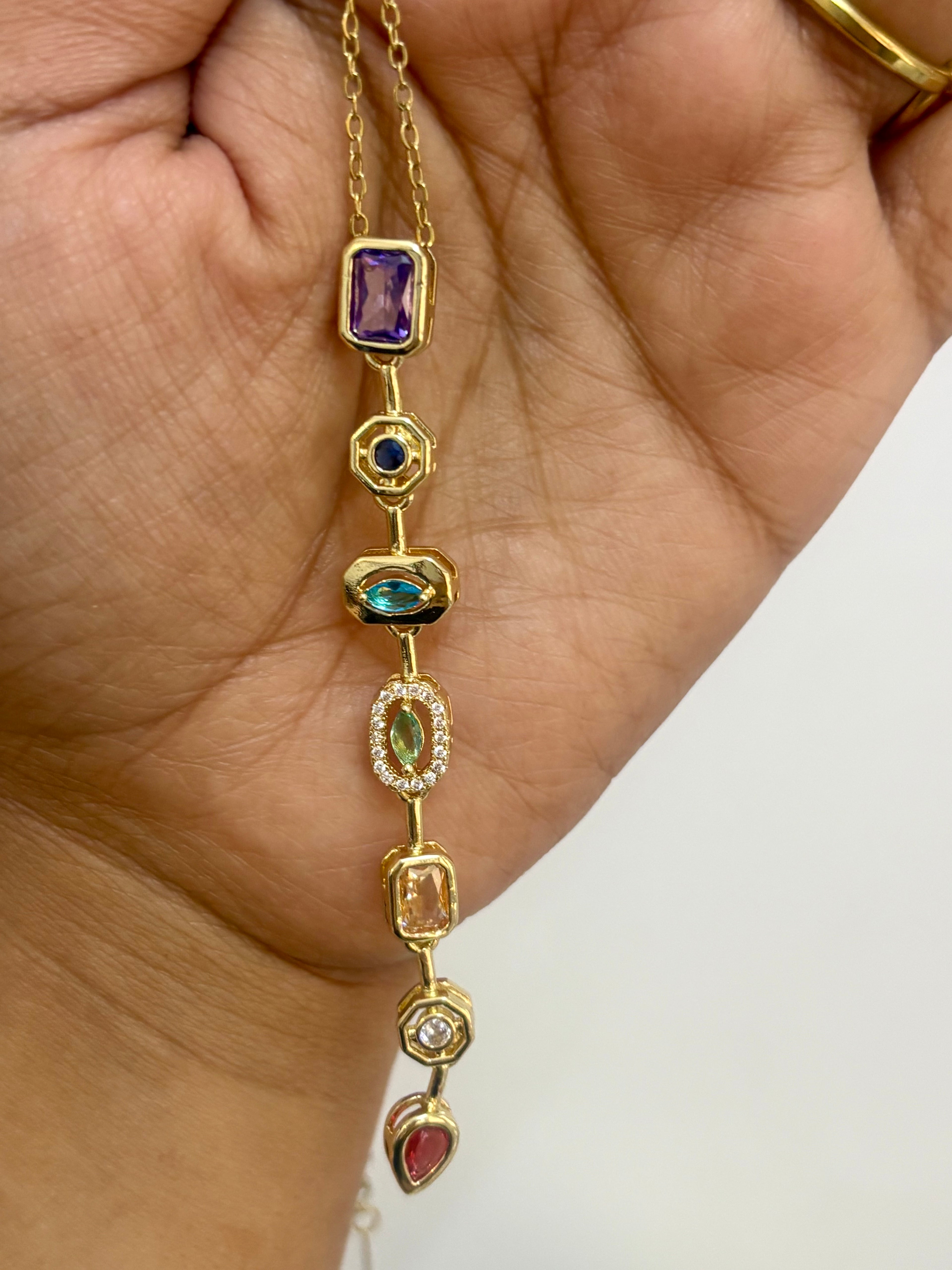 Multi Y Necklace