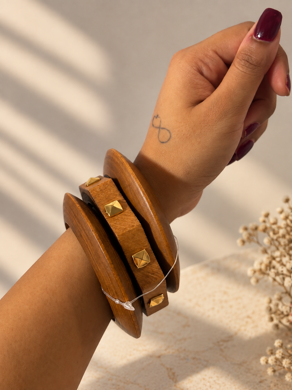 Wooden Bangles Stack 3