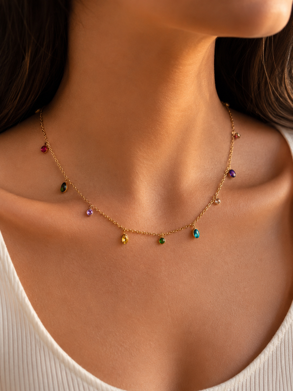 Gem Rain Necklace