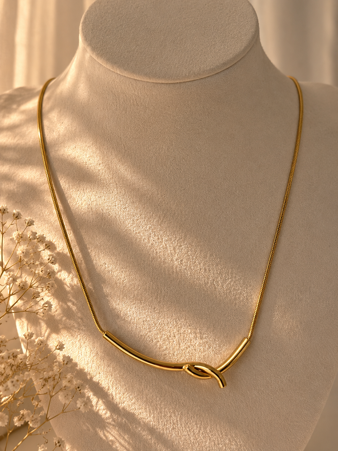Knot of Gold Necklace