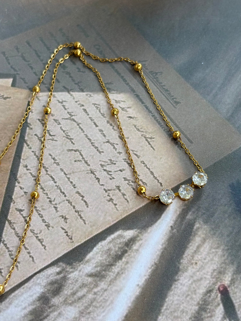 Moonlit Trio Necklace