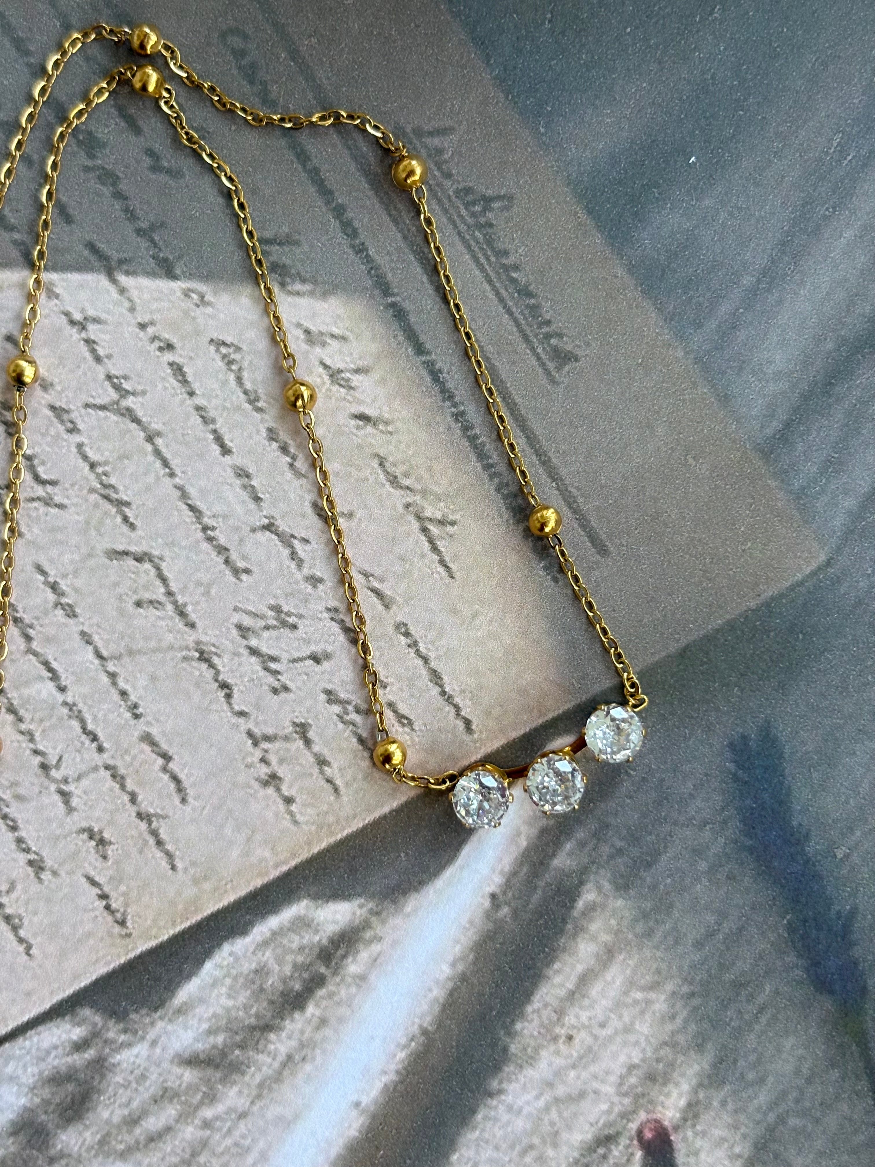 Moonlit Trio Necklace