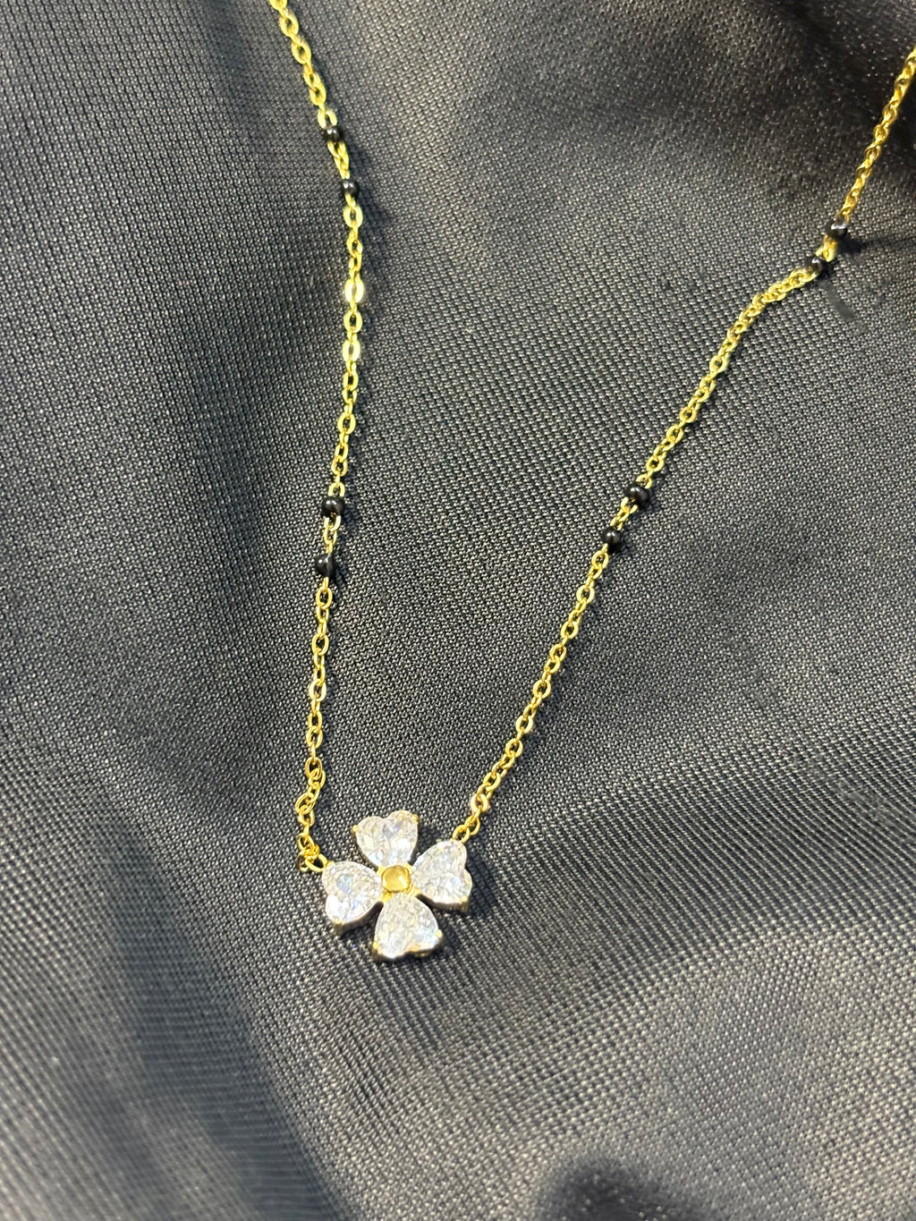 Crystal Bloom Mangalsutra