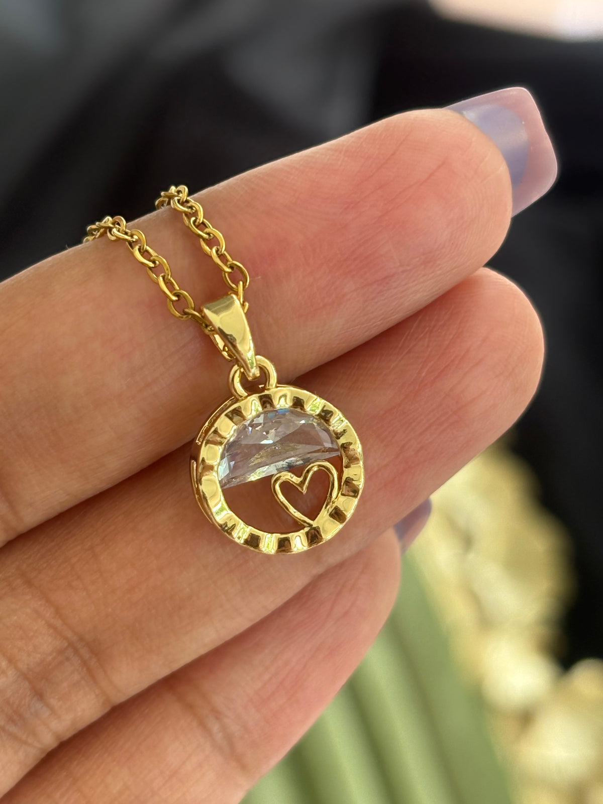 Heart in the Moon Necklace