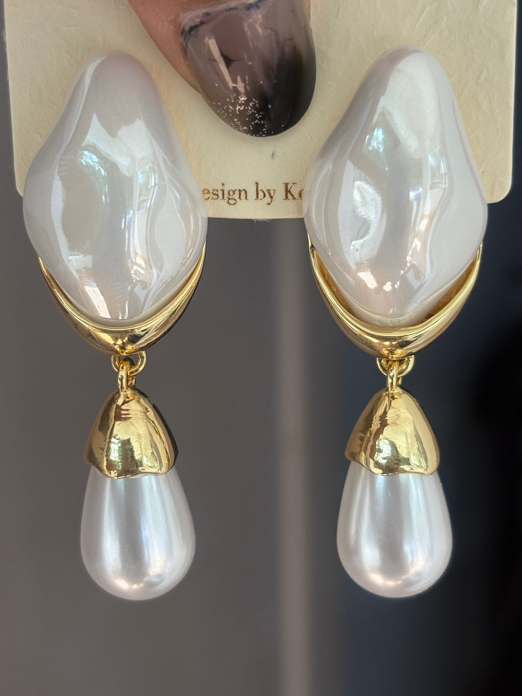 Molten Pearl Danglers