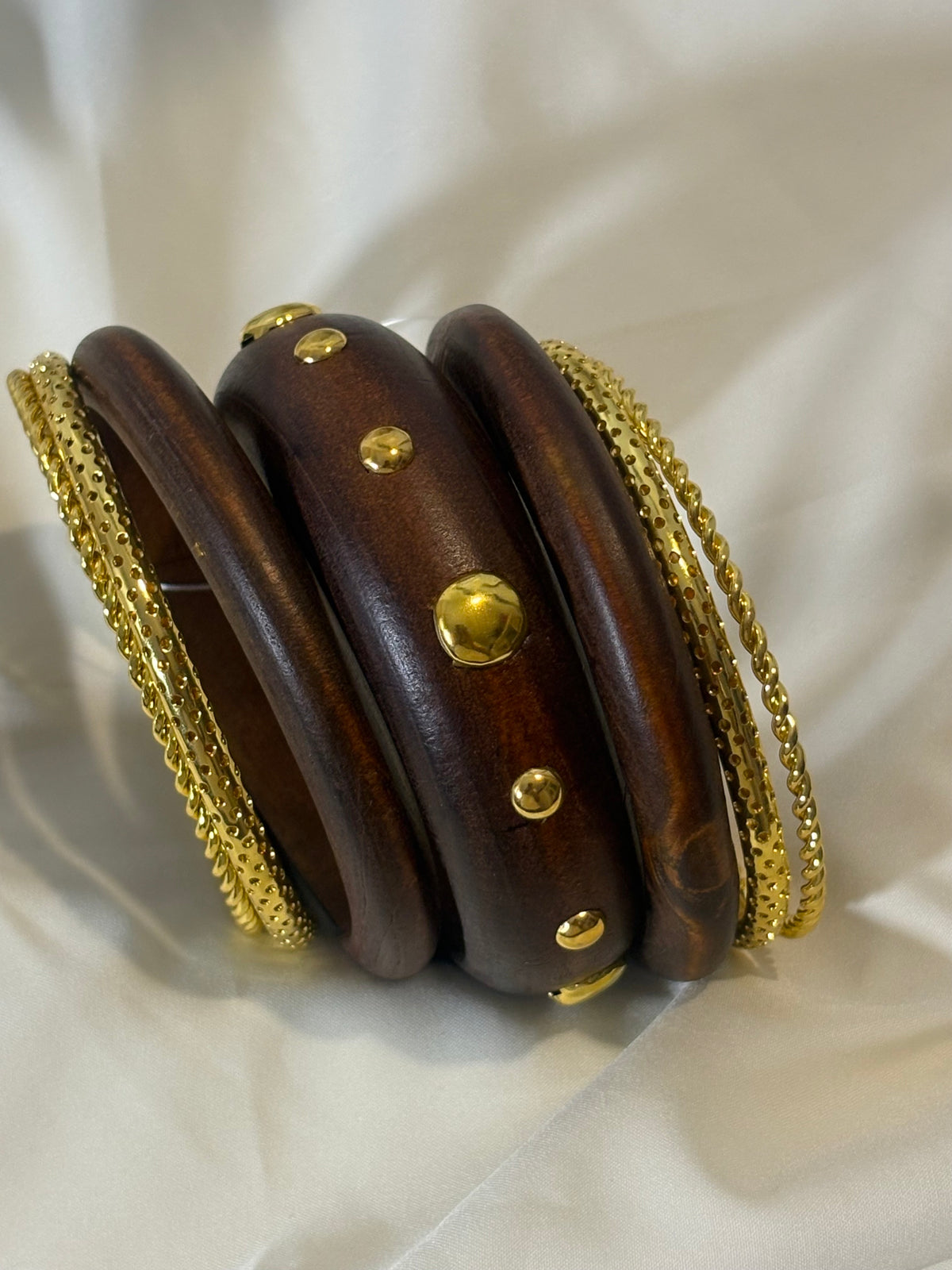 Wooden Bangle Stack 1
