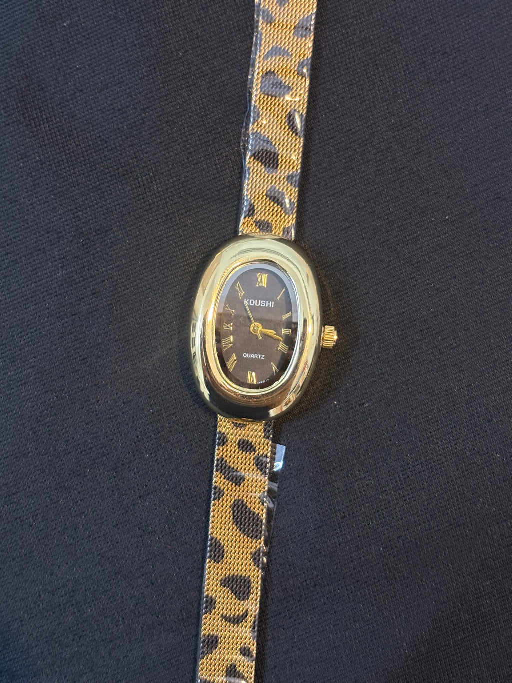 Oval Leopard Watch