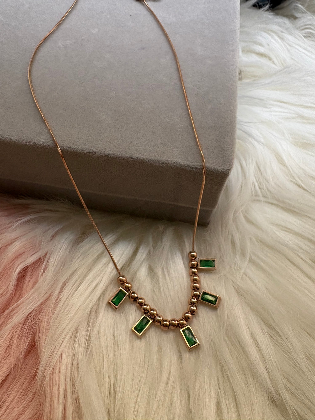 Emerald Drops Neckpiece