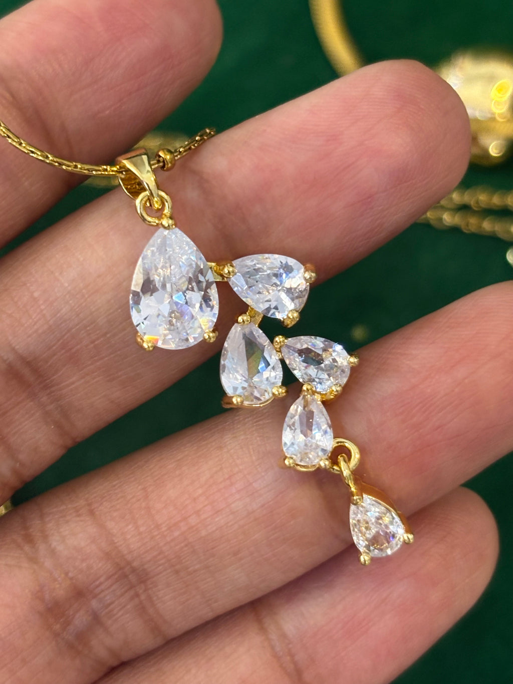 Frosted Drop Necklace