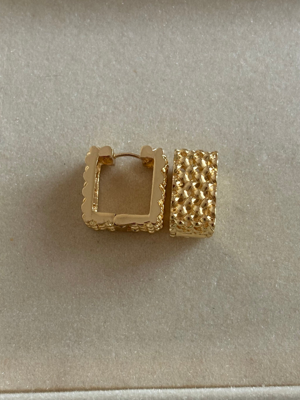 Gilded Square Huggies