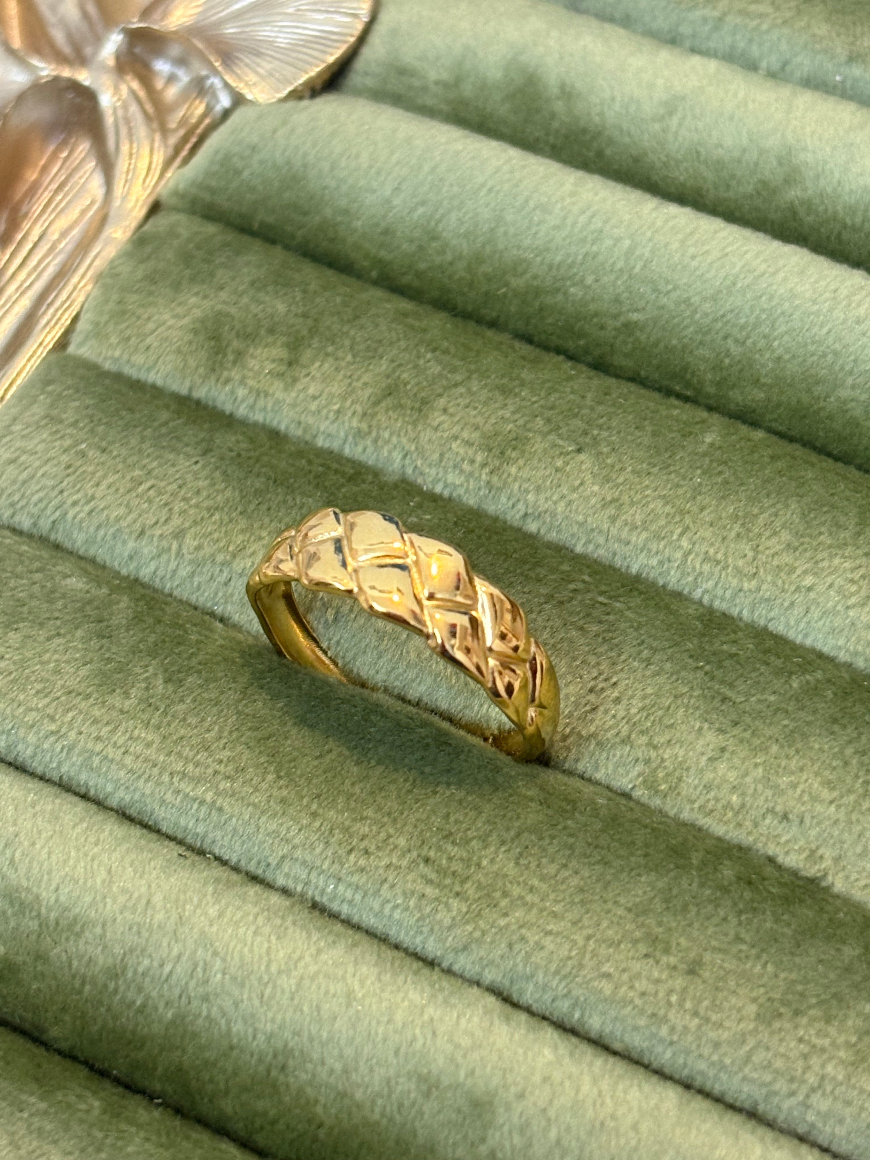 The Gilded Braid Ring