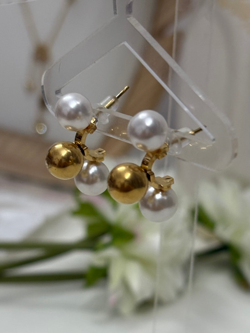 Duo Pearl Studs