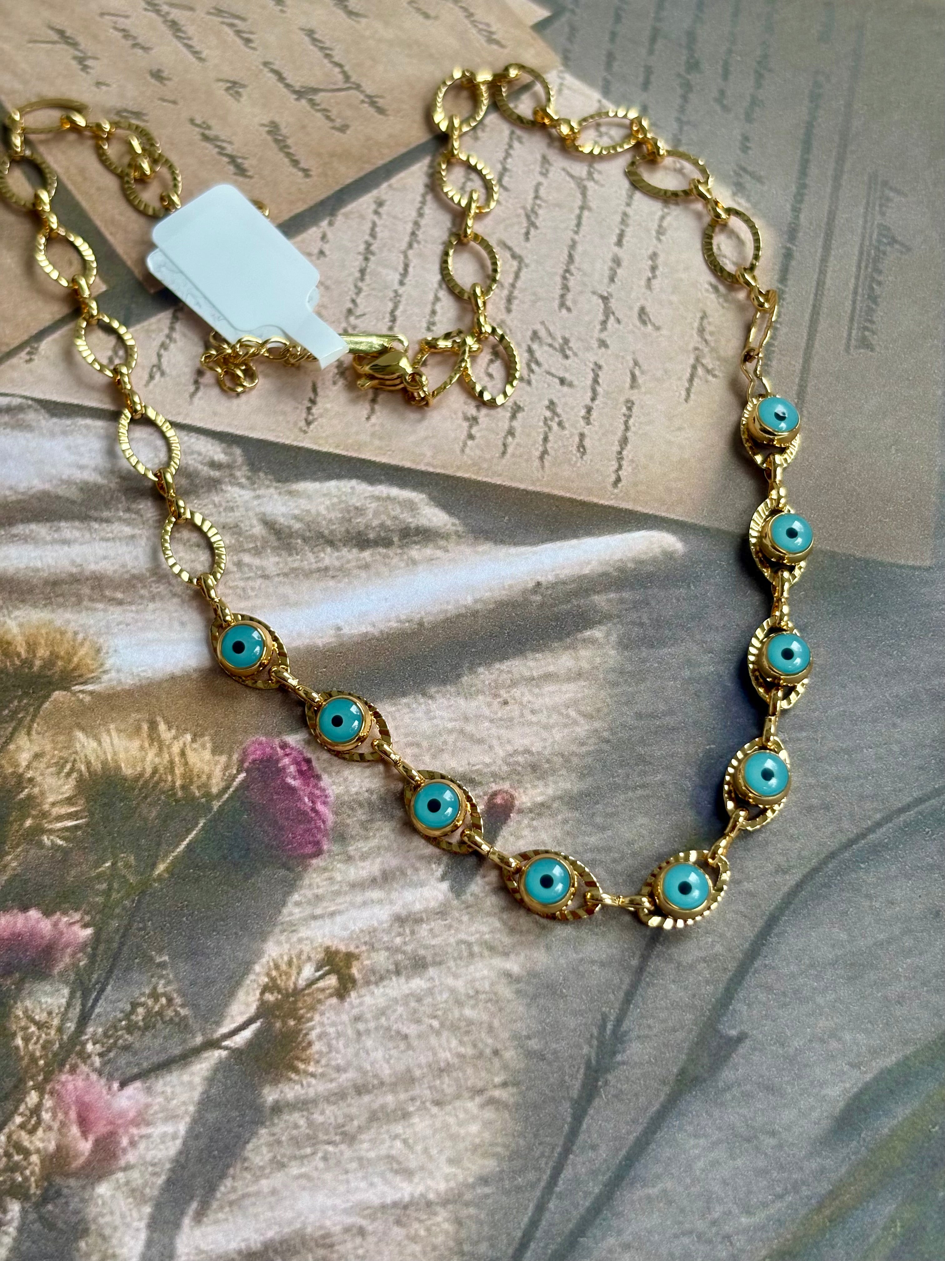 Sapphire Nazar Necklace