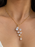 Frosted Drop Necklace