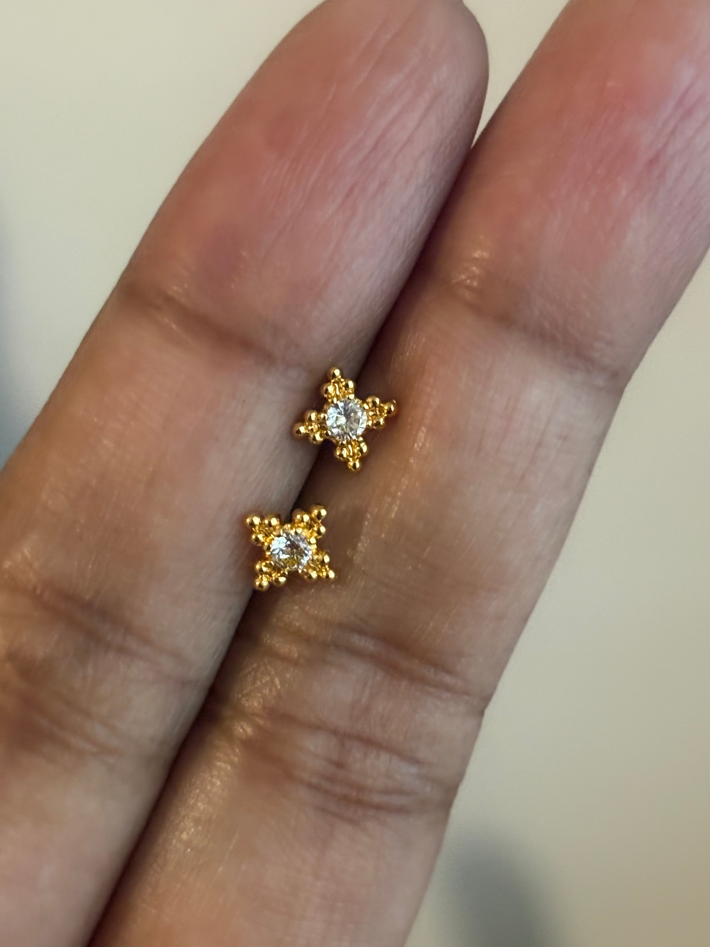 Periwinkie Ball Back Studs