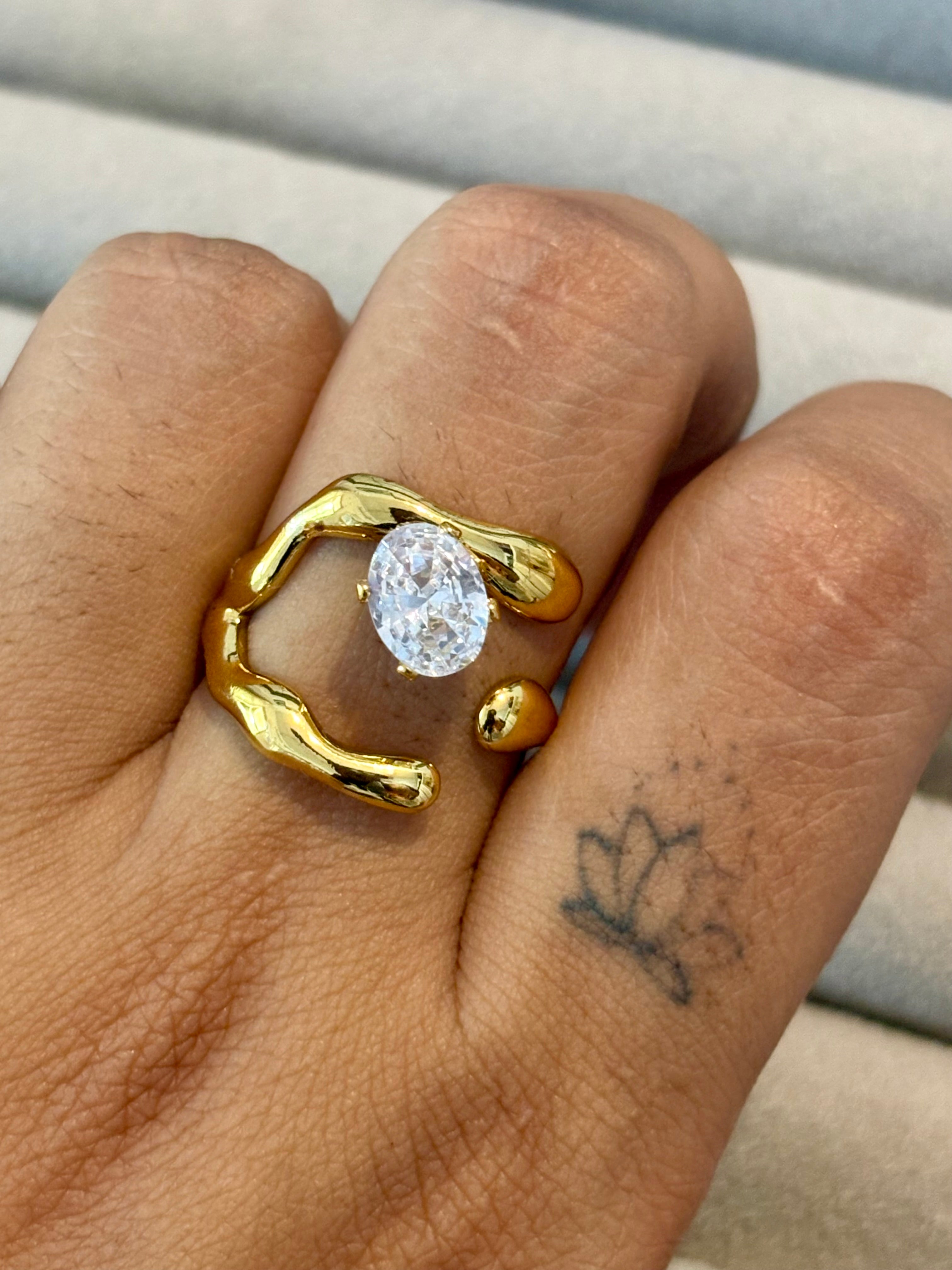 Crystal Current Ring