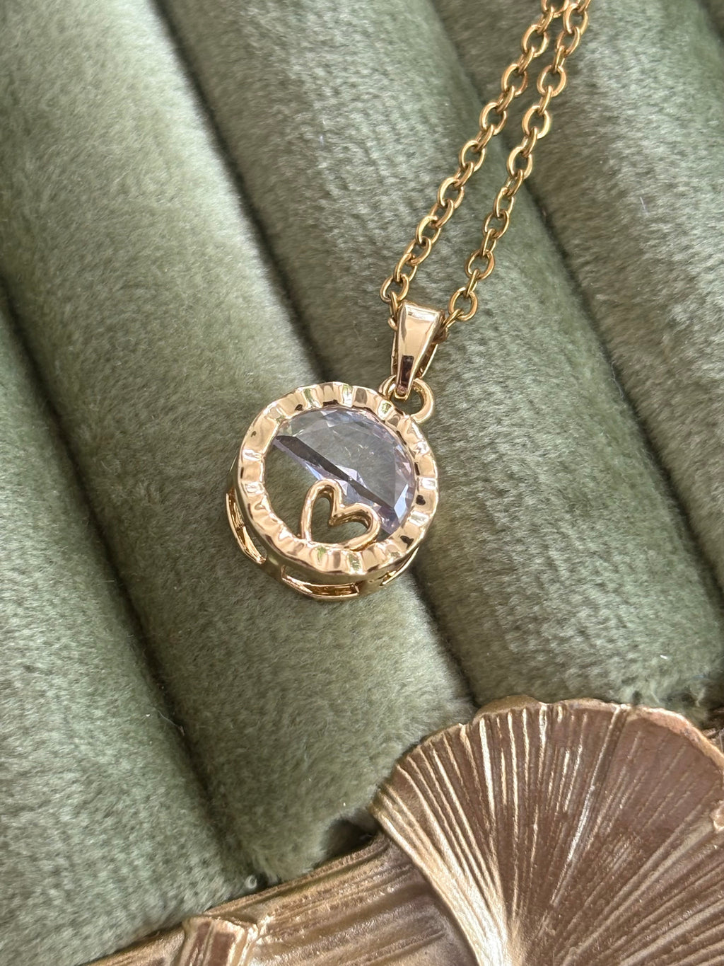 Heart in the Moon Necklace