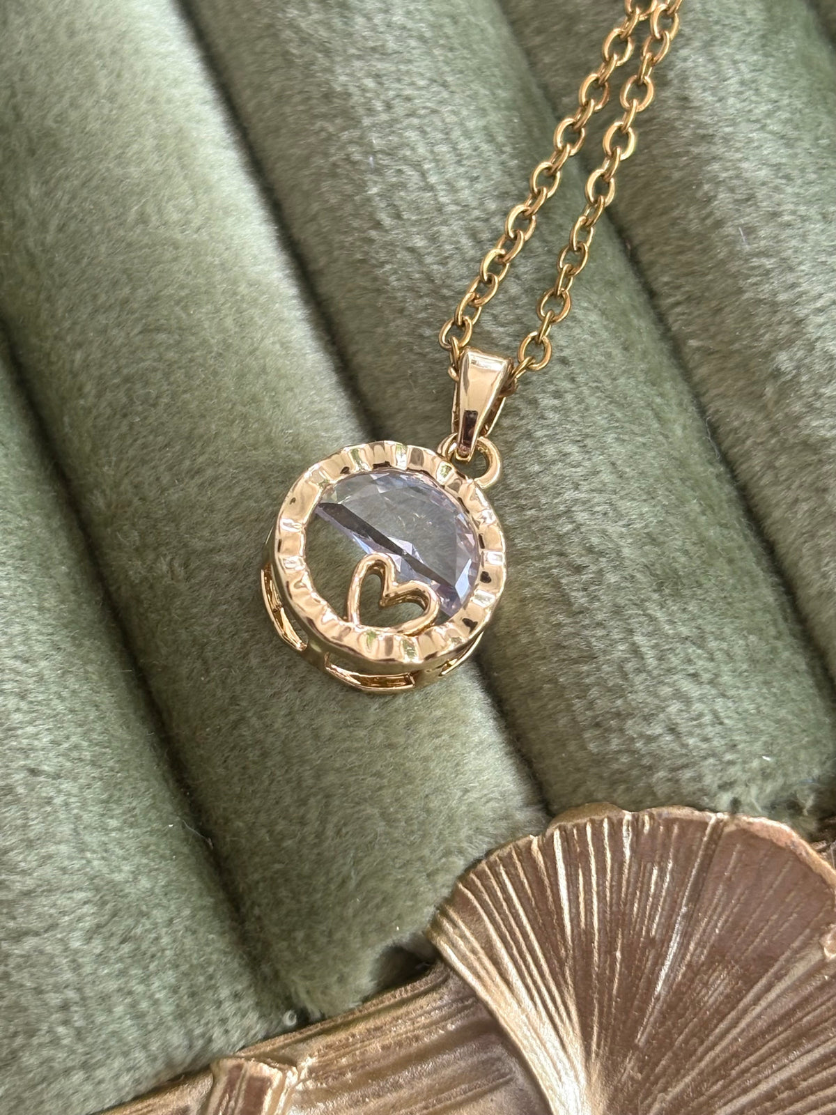 Heart in the Moon Necklace