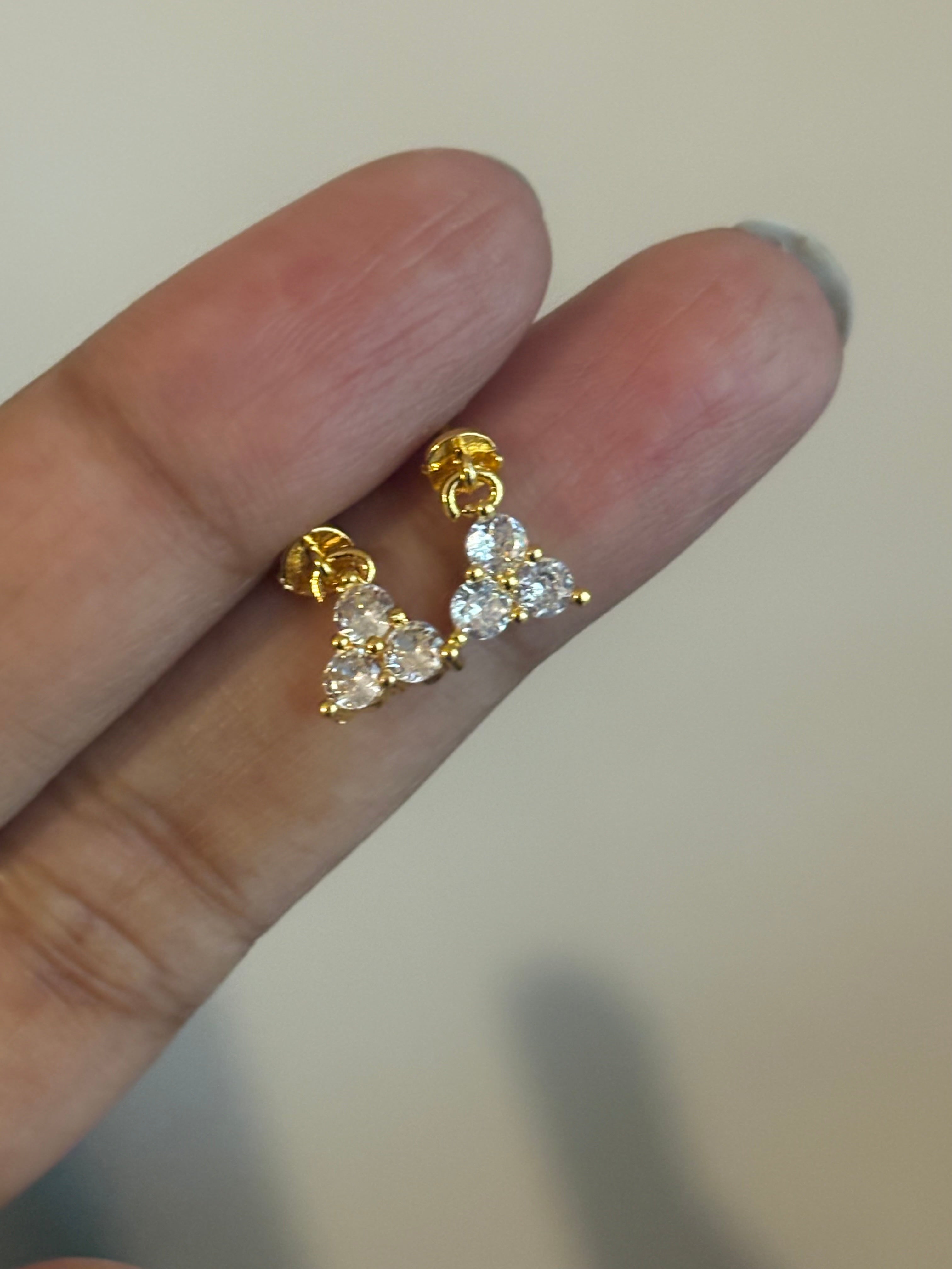 Crystal Bloom Ball Back Studs