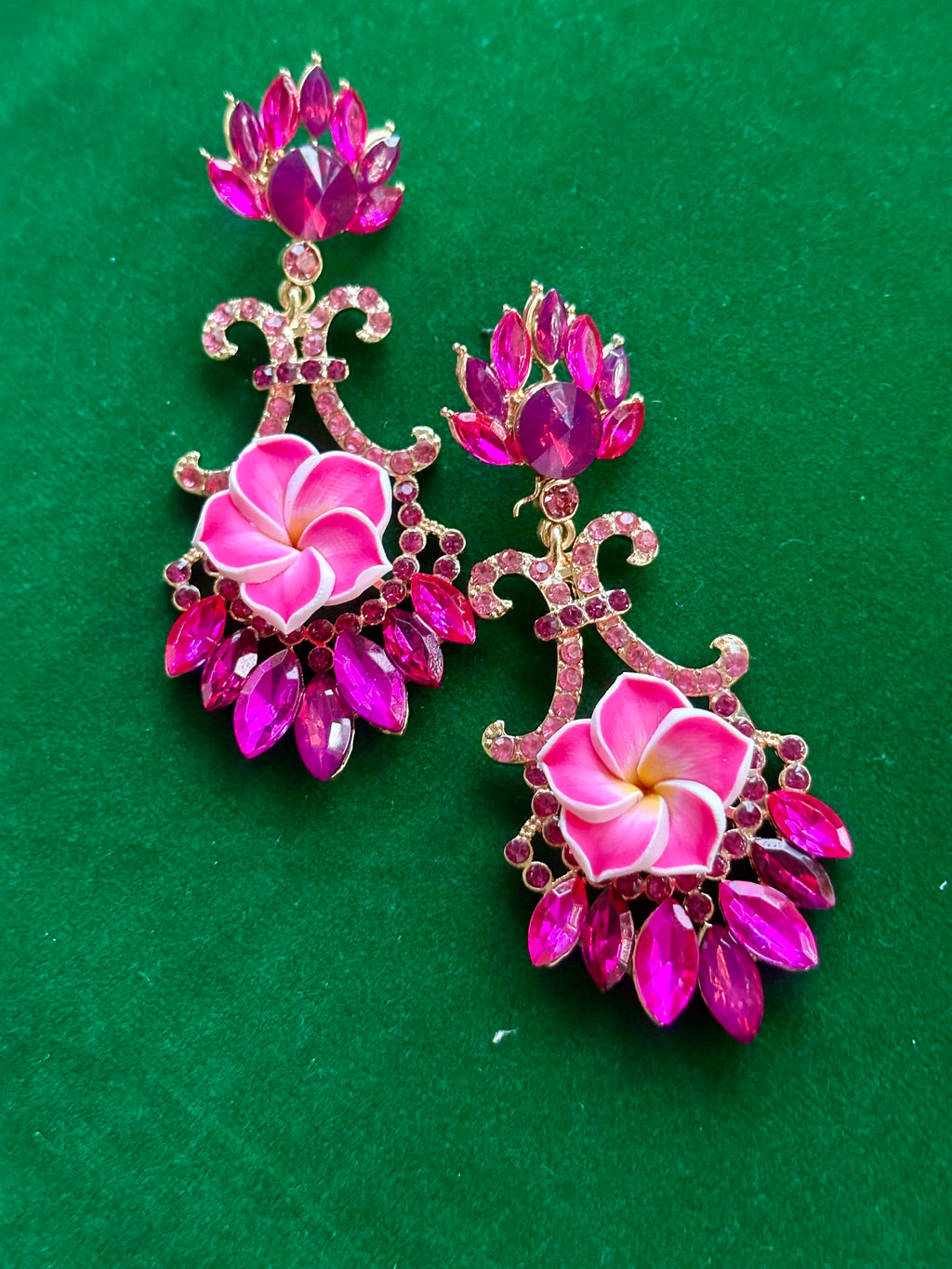 Pink Maharani Earrings