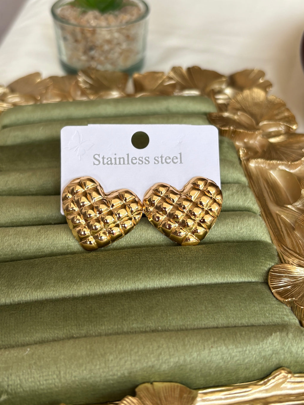 Amora Heart Studs