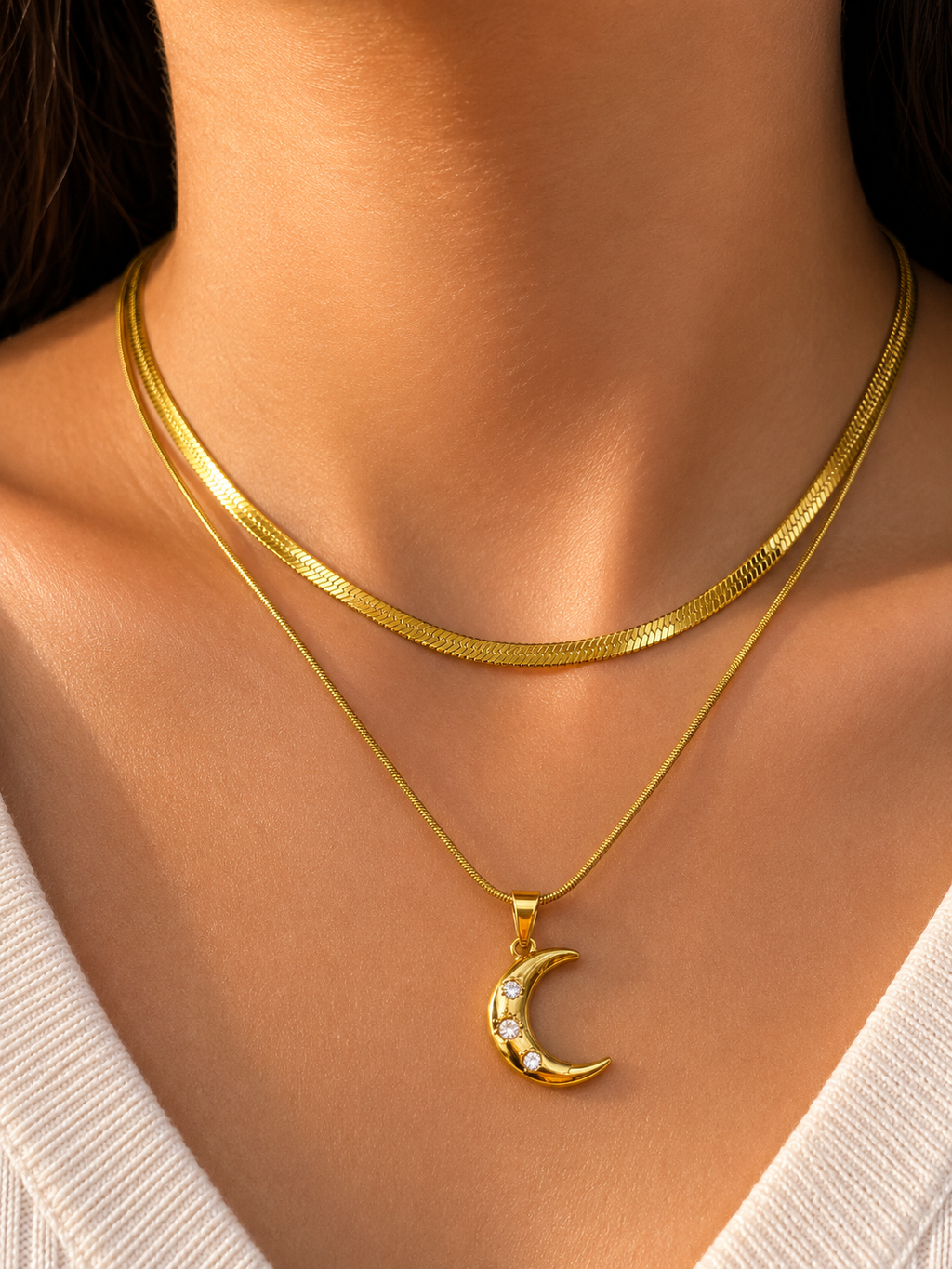 Moonlit Layered Necklace