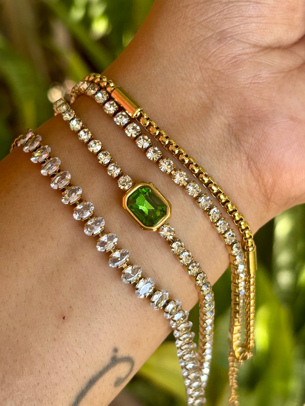 Diamond Bracelets Stack