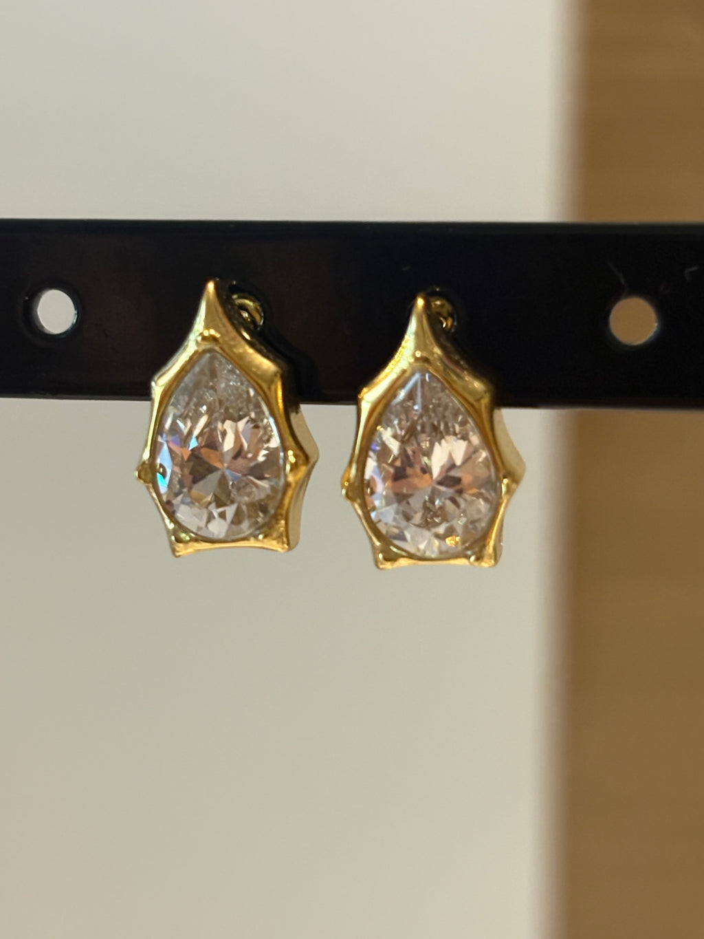 Crystal Teardrop studs