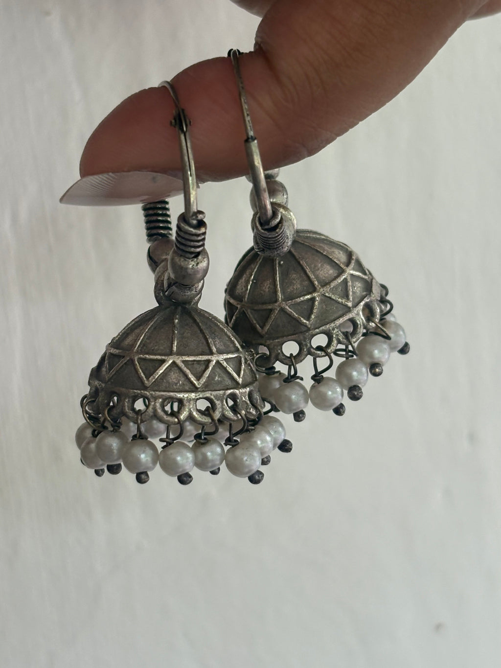 Boho Pearl Jhumkas